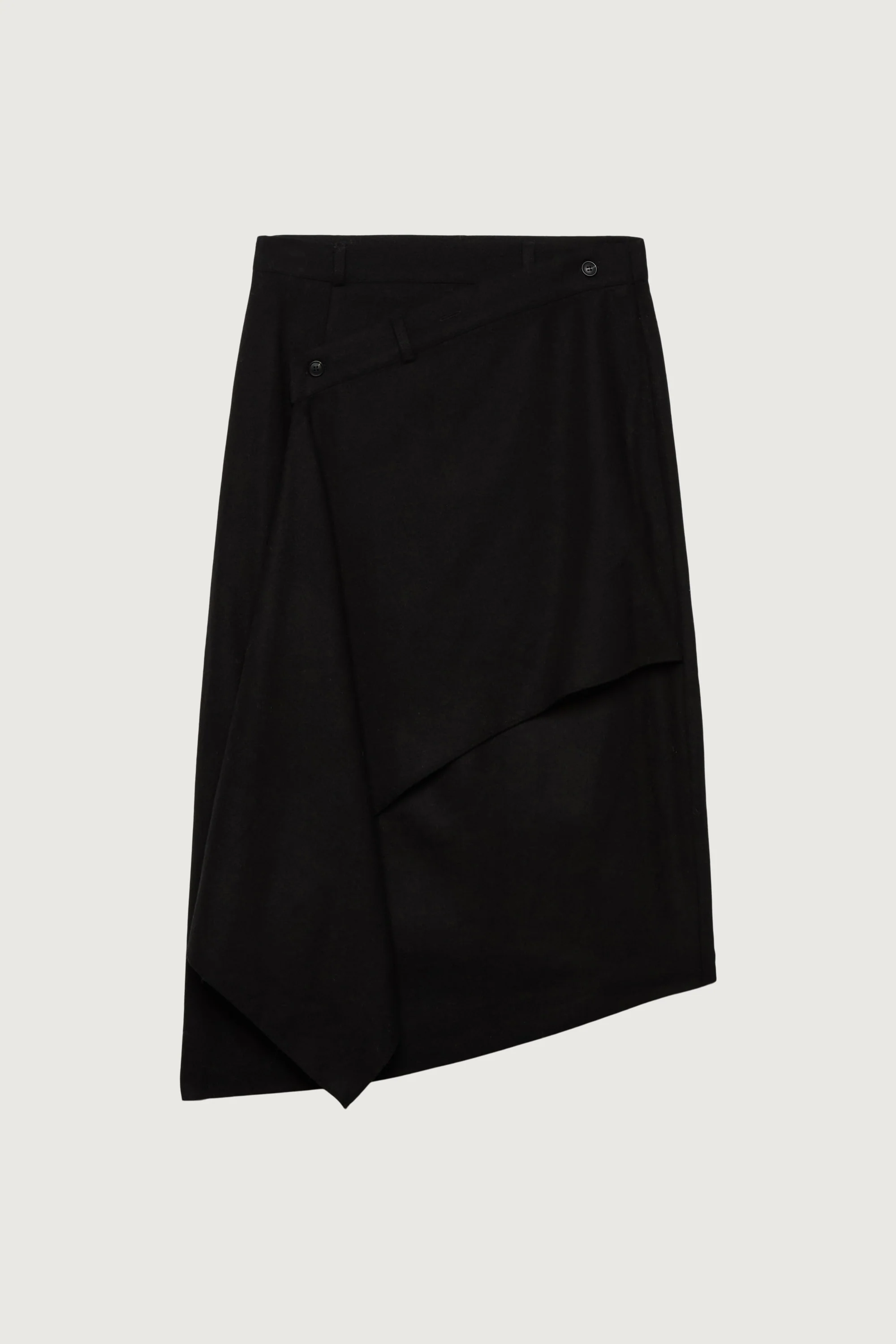 ASYMMETRICAL MIDI WRAP SKIRT - Image 5