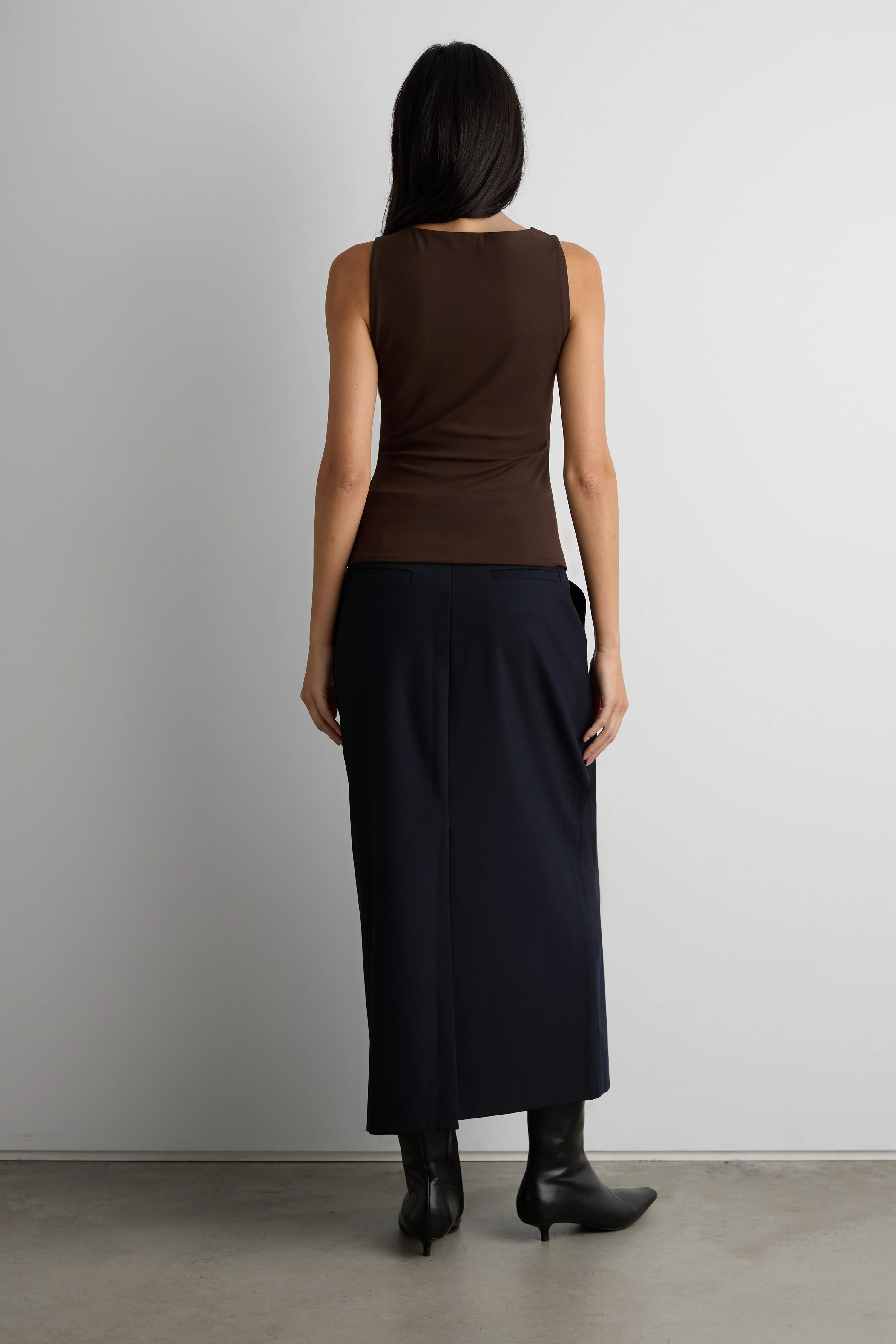 ASYMMETRICAL NECKLINE CROPPED TOP - Image 4