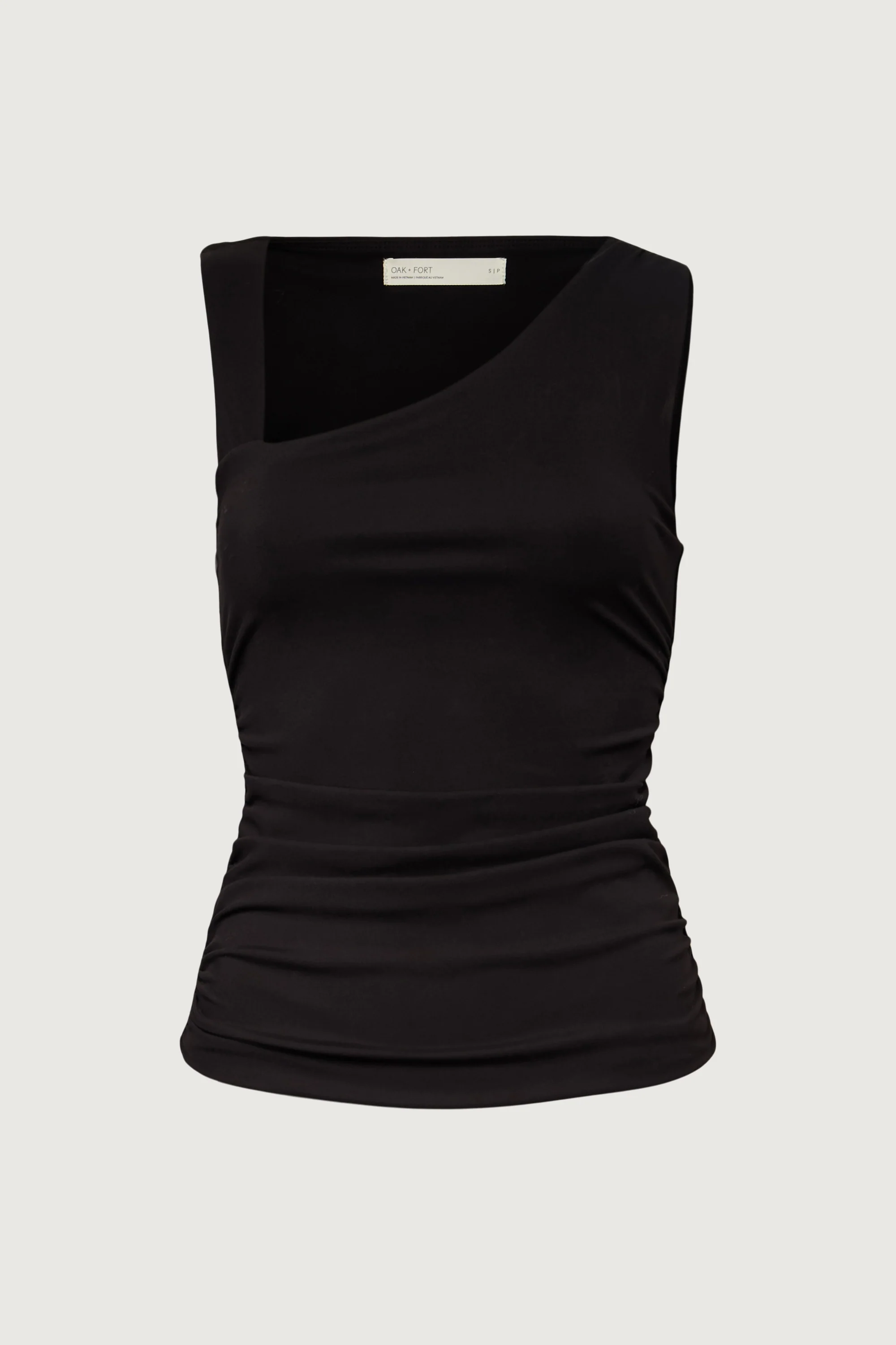 ASYMMETRICAL NECKLINE CROPPED TOP - Image 8