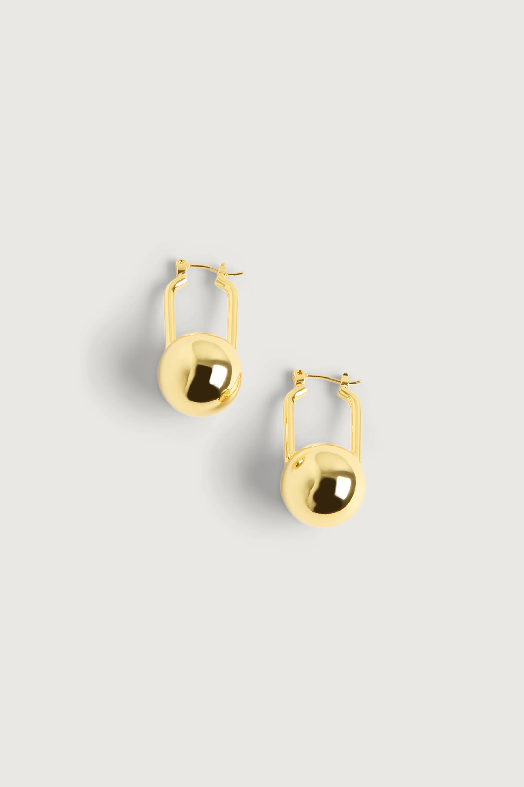 BALL HOOP EARRINGS - Image 3