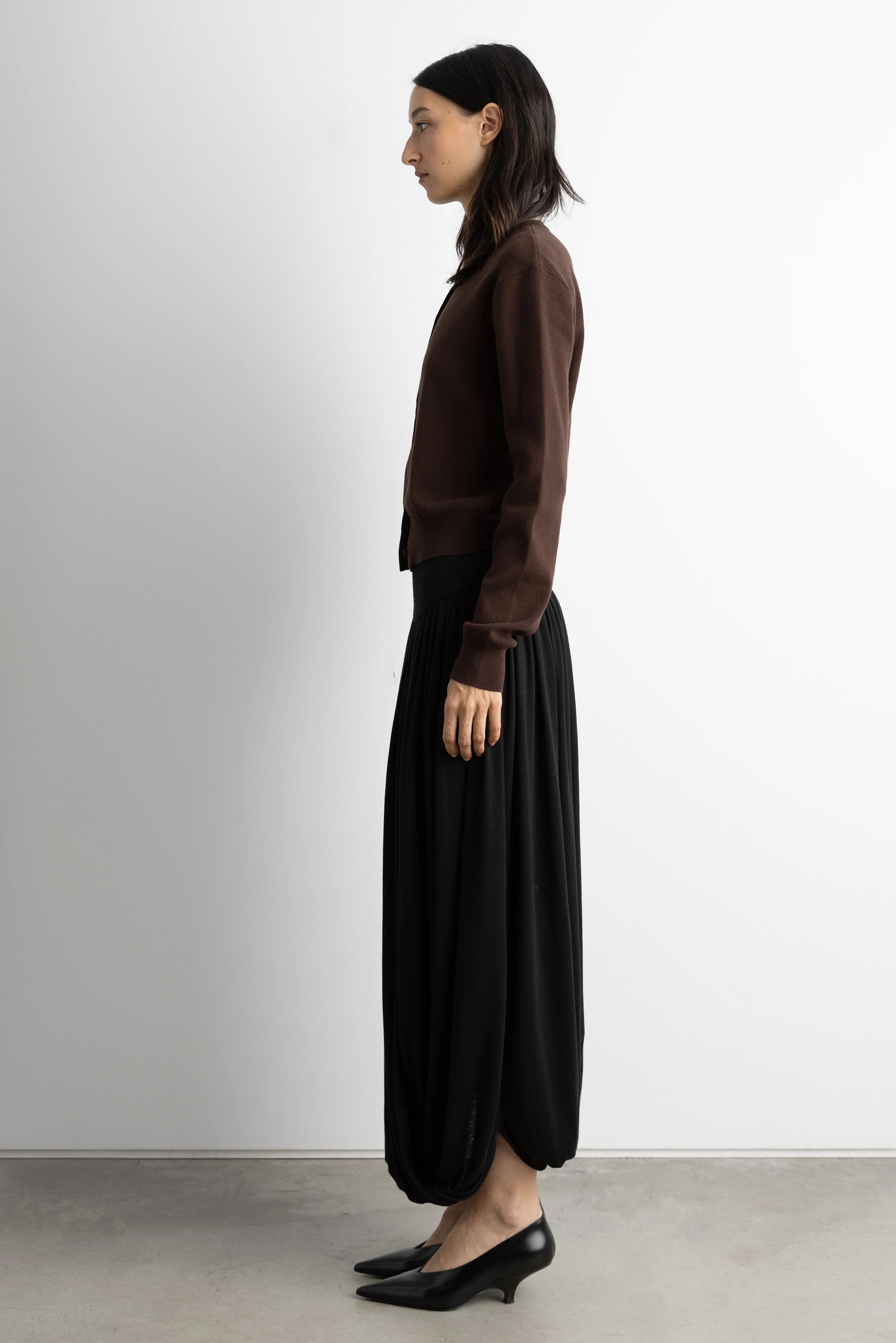 DRAPED MIDI SKIRT - Image 3