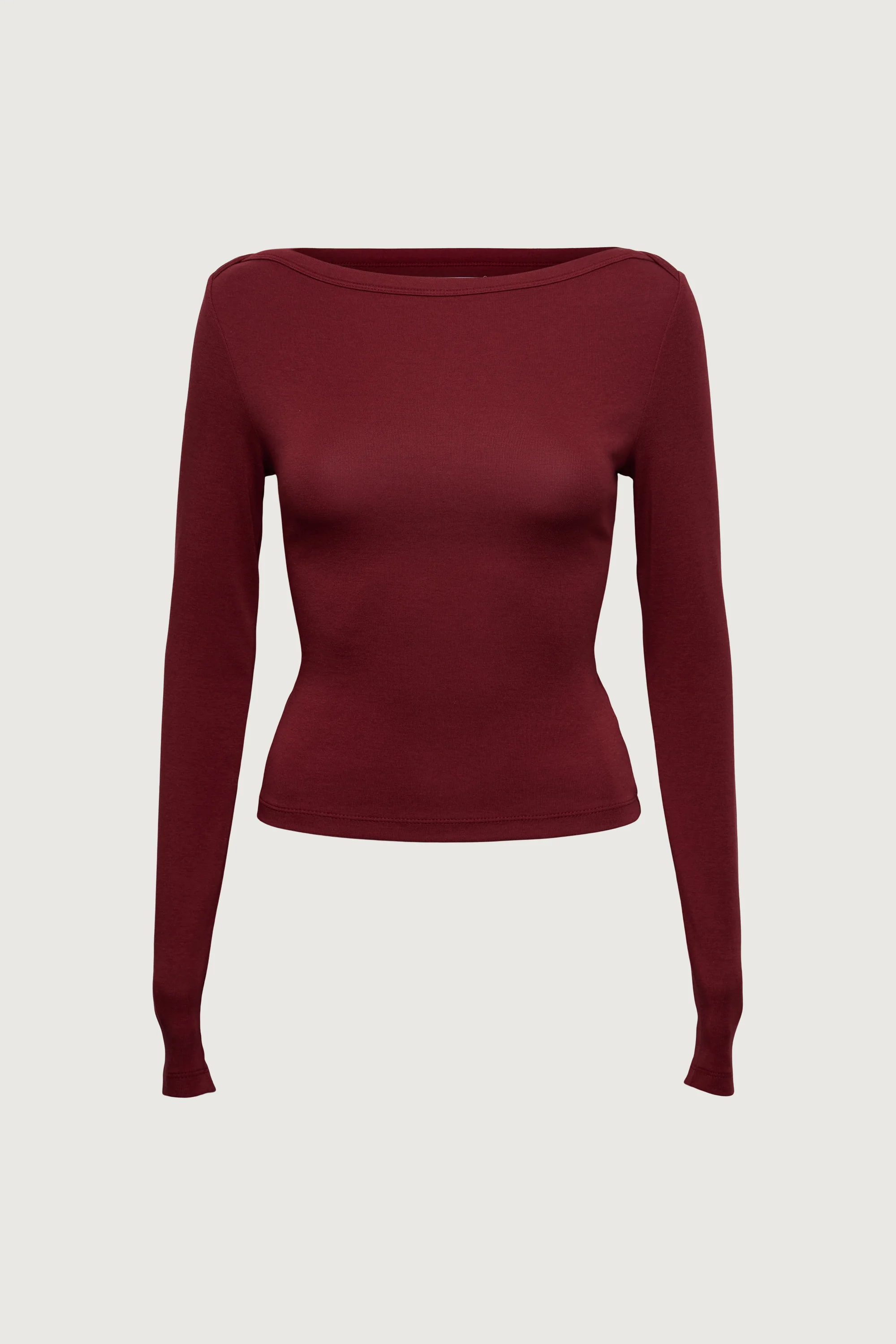 BOAT NECK LONG SLEEVE TOP - Image 9