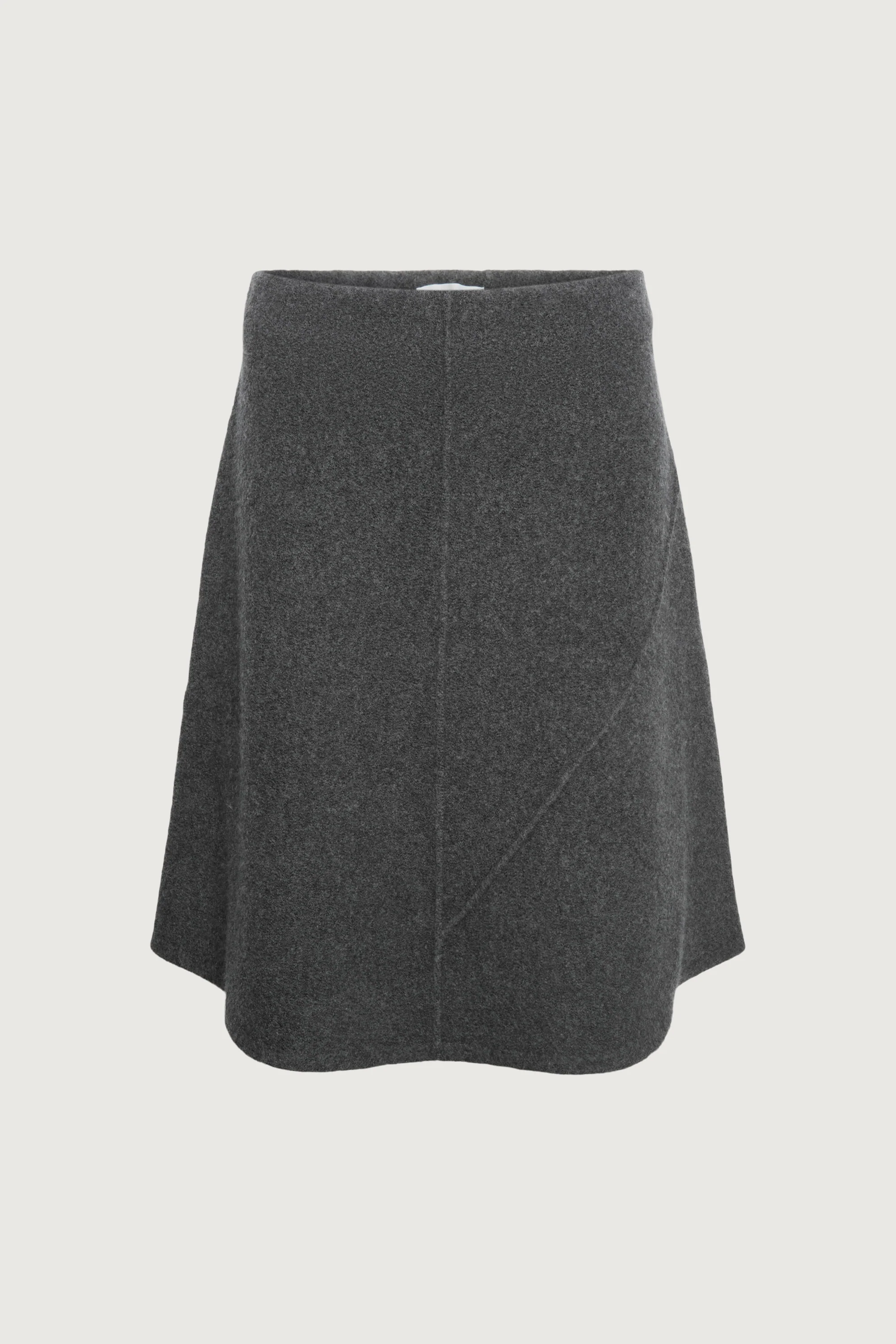 BOILED WOOL MIDI SKIRT - Image 4