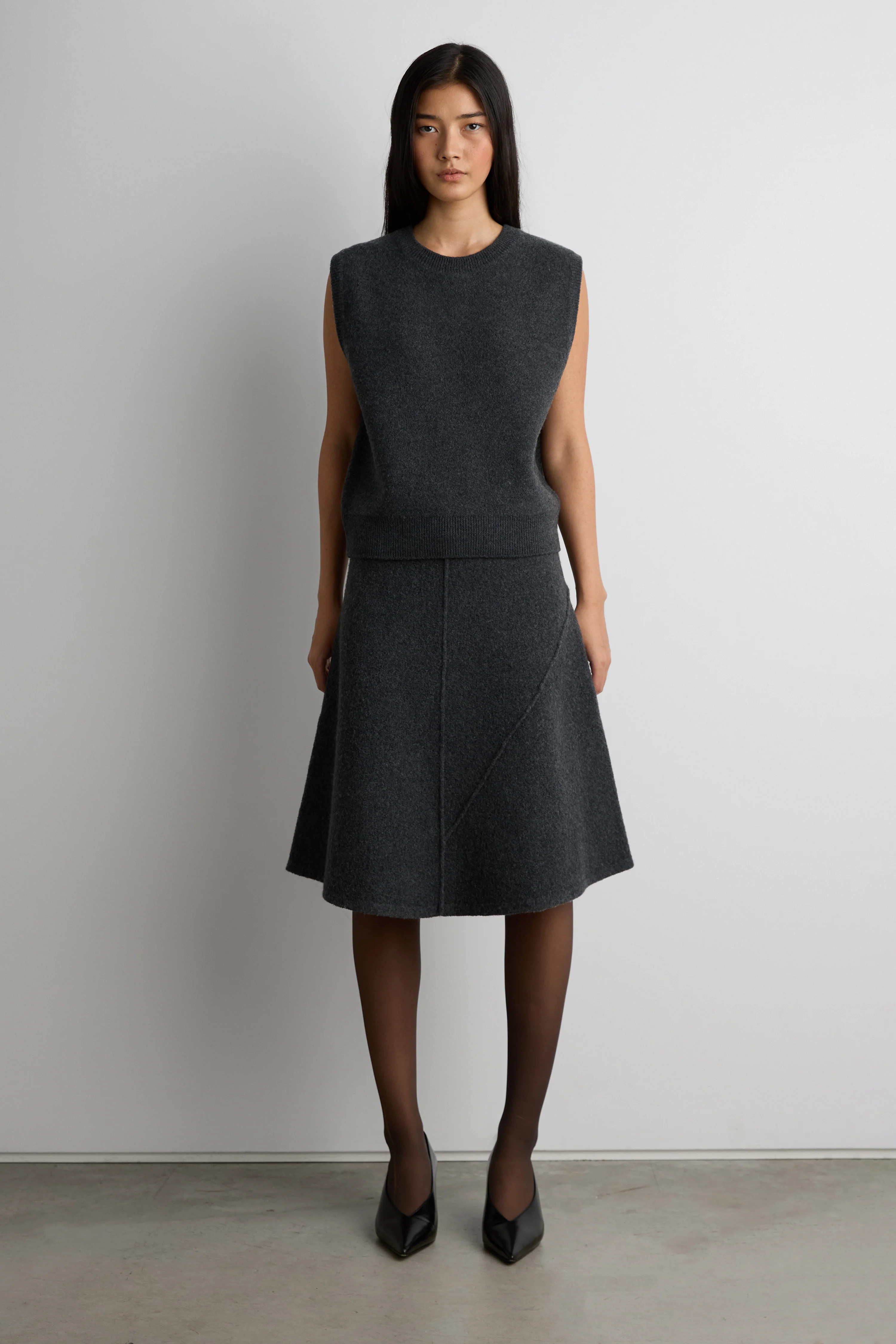 BOILED WOOL SWEATER VEST - Image 2
