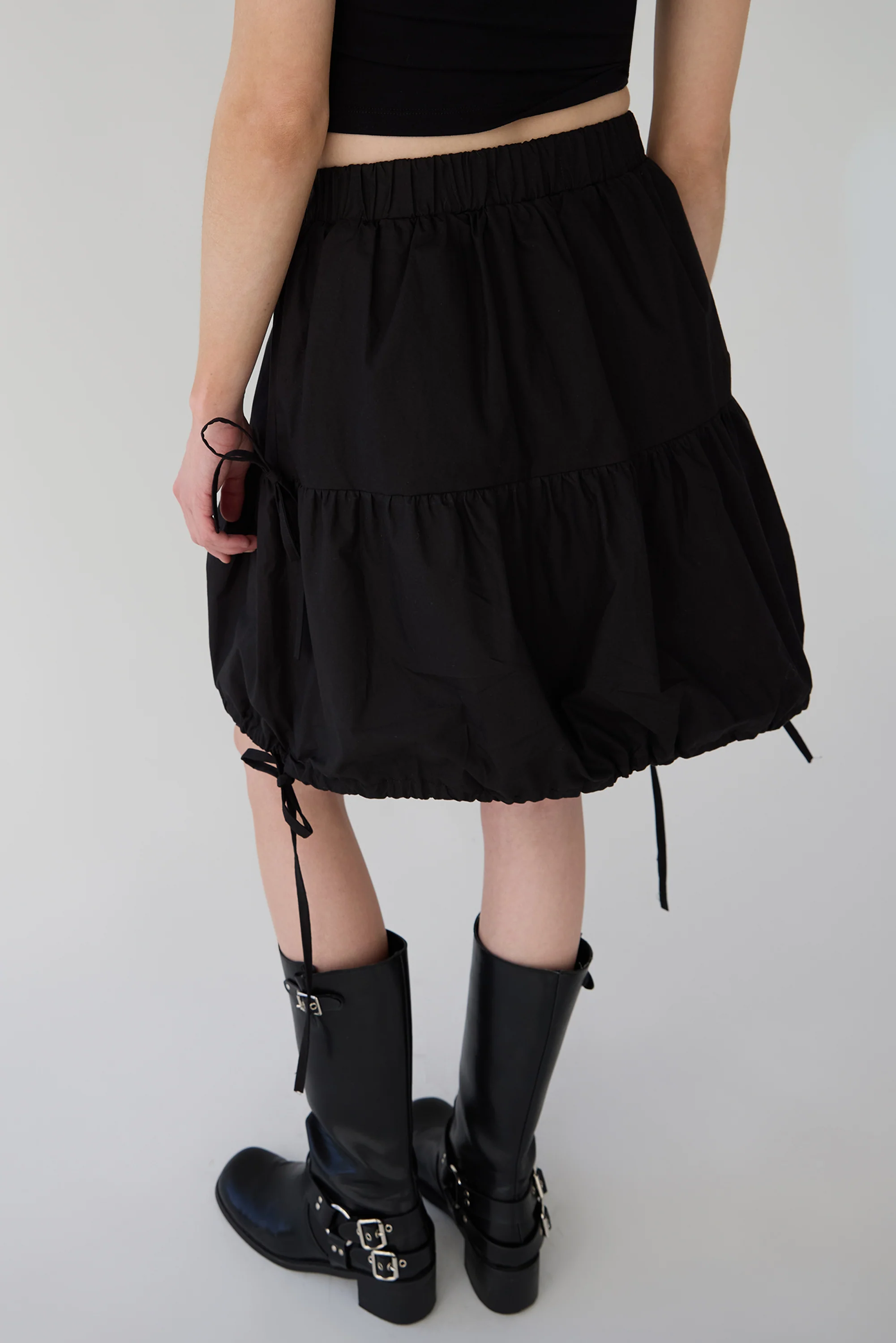TIERED MINI SKIRT WITH BOWS - Image 2