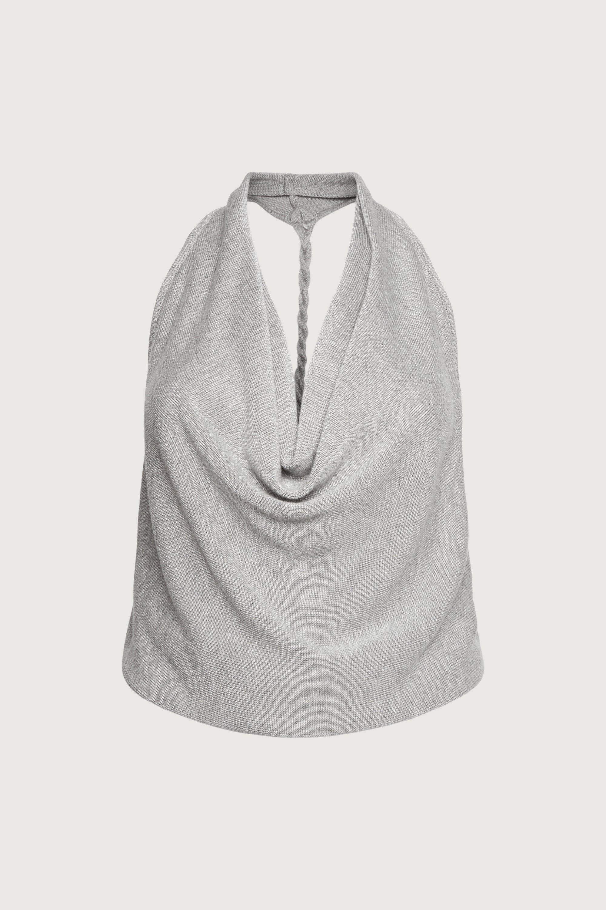 BRAIDED BACK COWL TANK TOP - Image 6