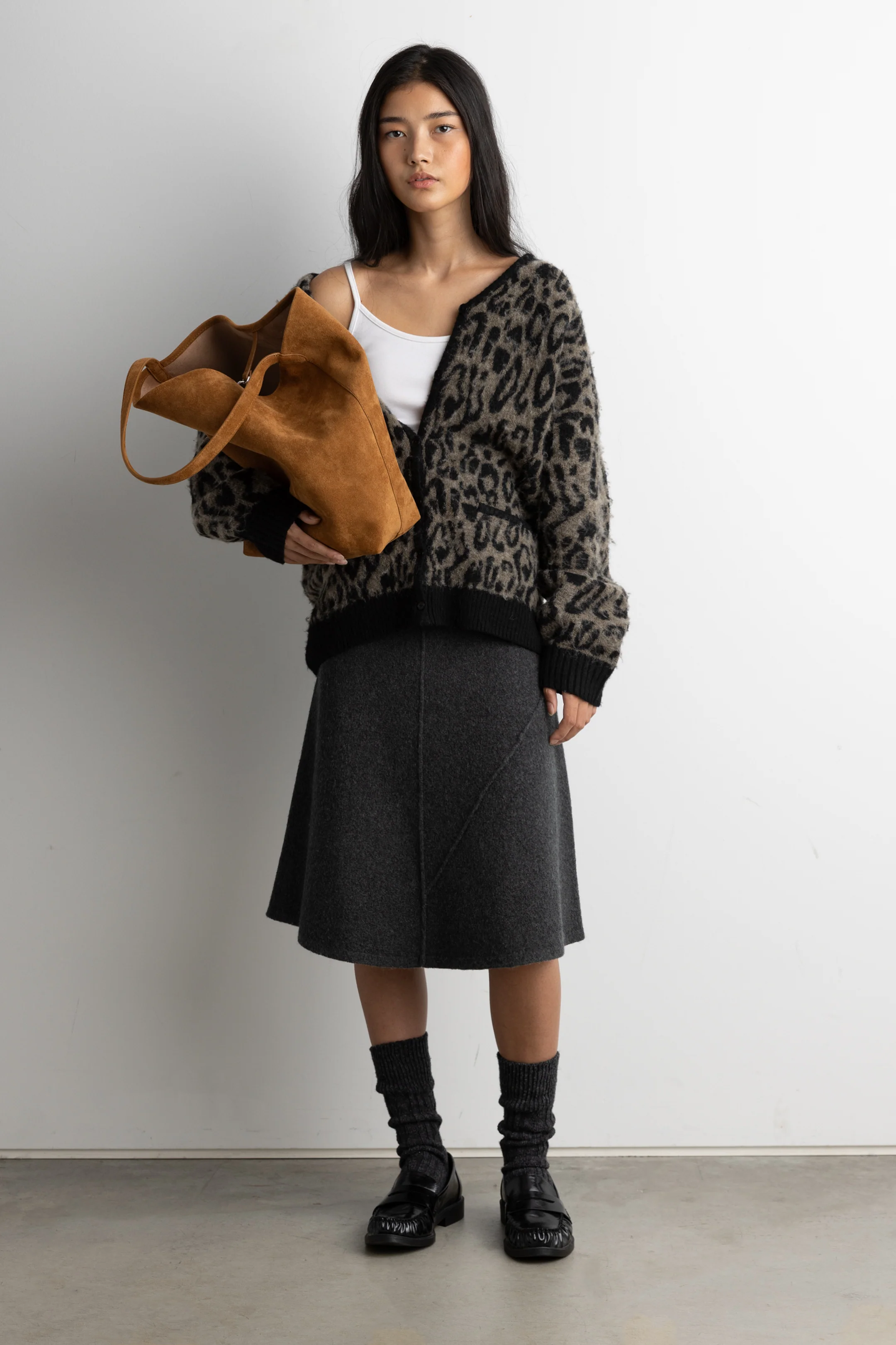BRUSHED LEOPARD CARDIGAN - Image 2