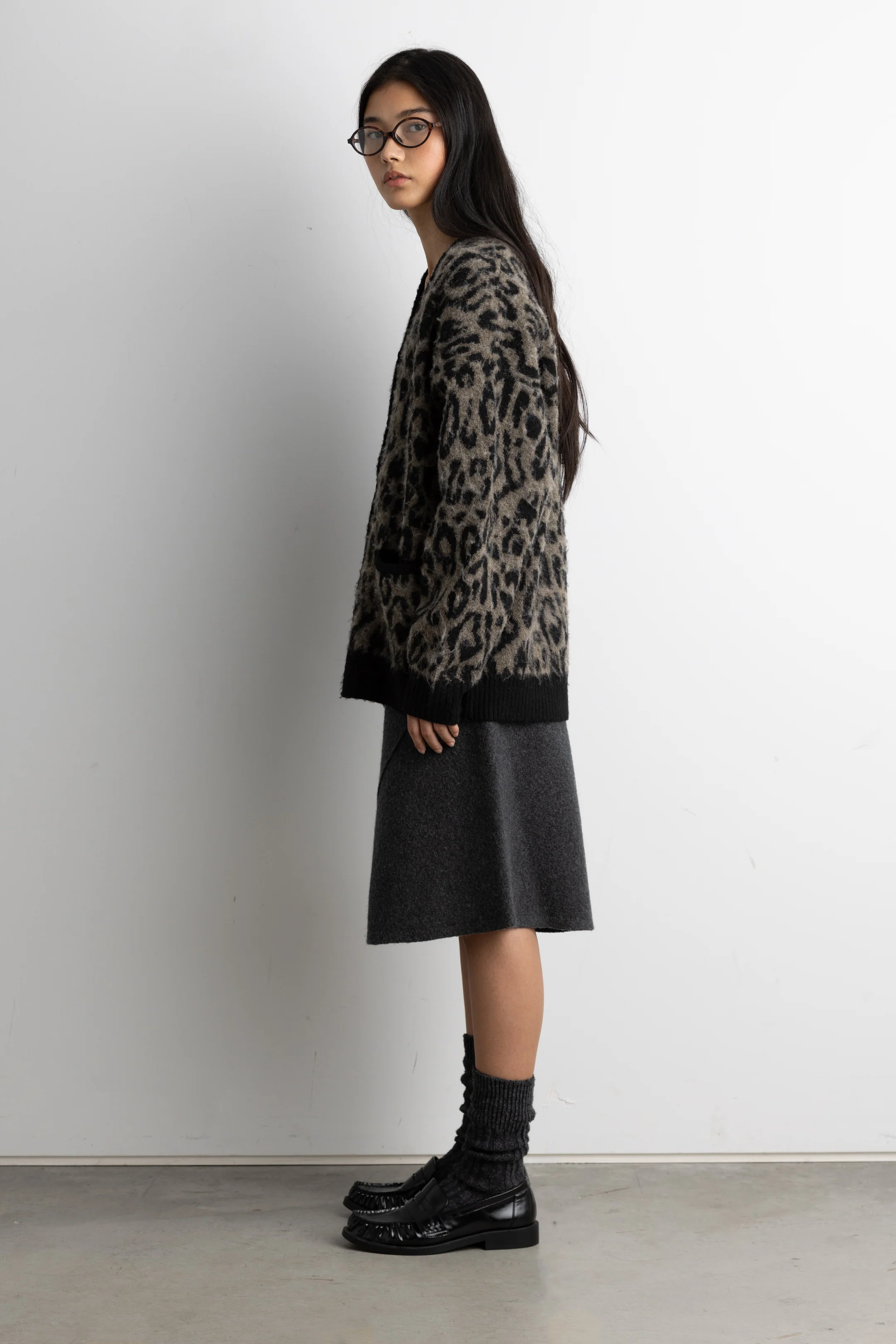 BRUSHED LEOPARD CARDIGAN - Image 3