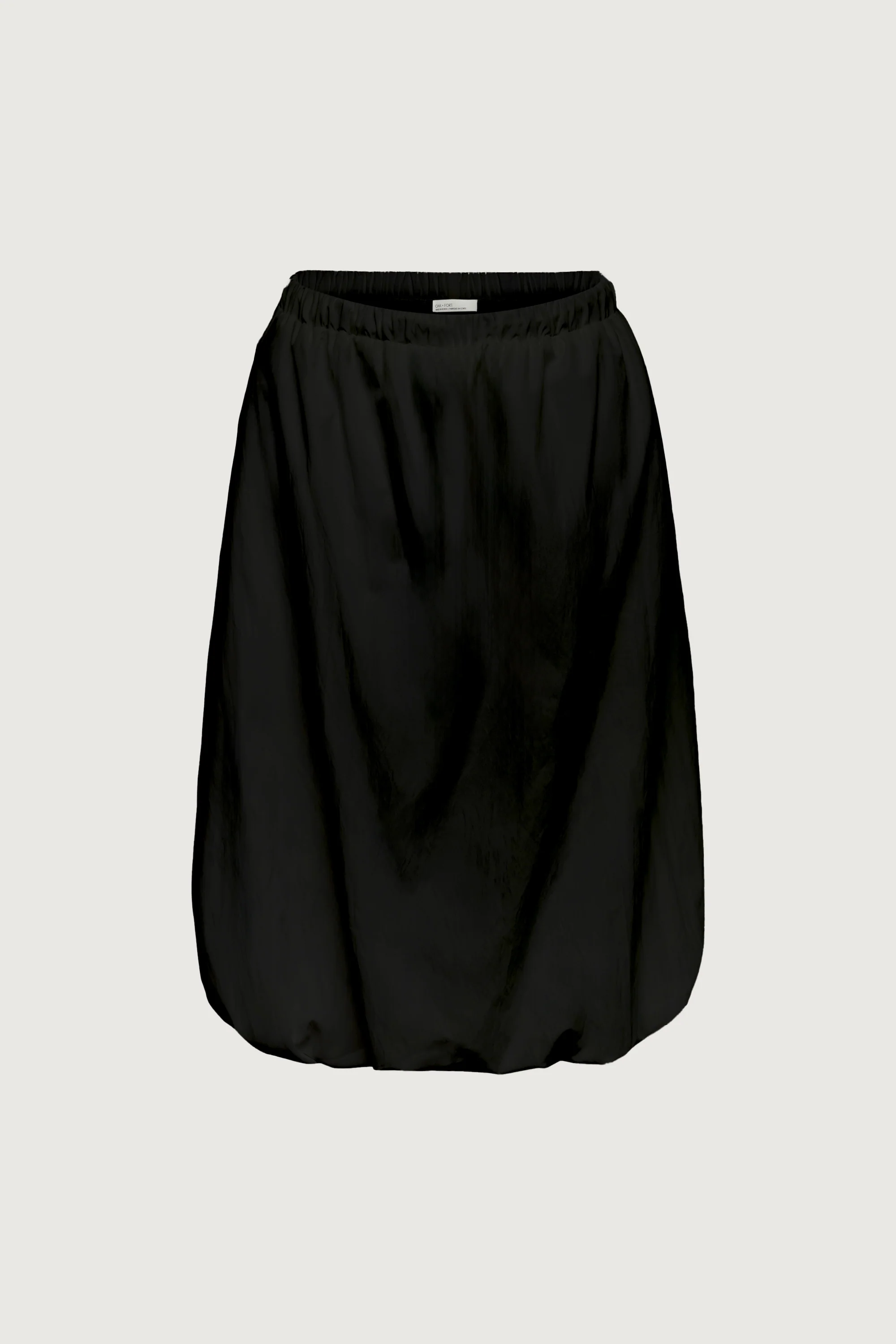 BUBBLE HEM MIDI SKIRT WITH DRAWSTRING - Image 3