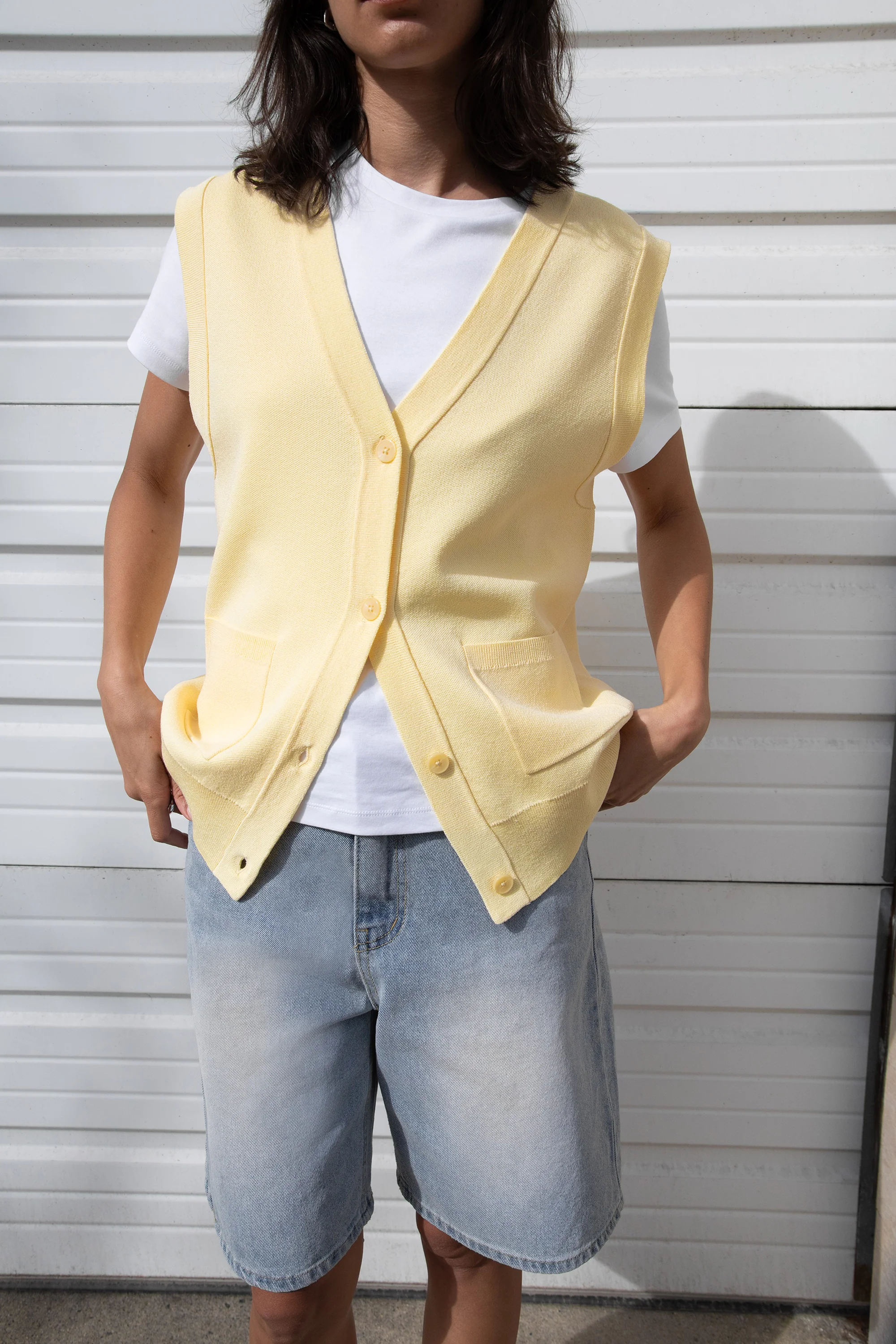 BUTTON FRONT SWEATER VEST - Image 5