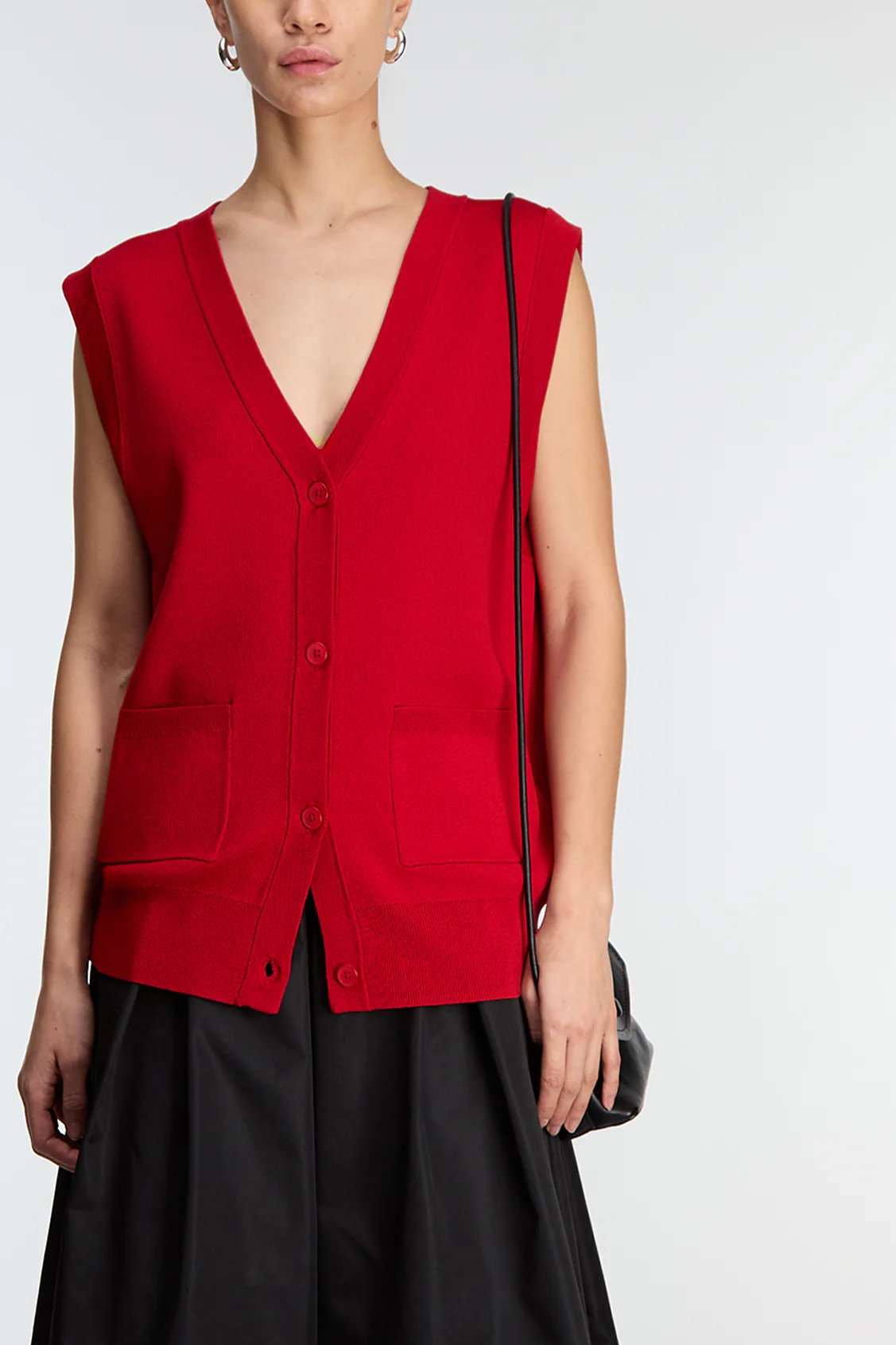 BUTTON FRONT SWEATER VEST - Image 8