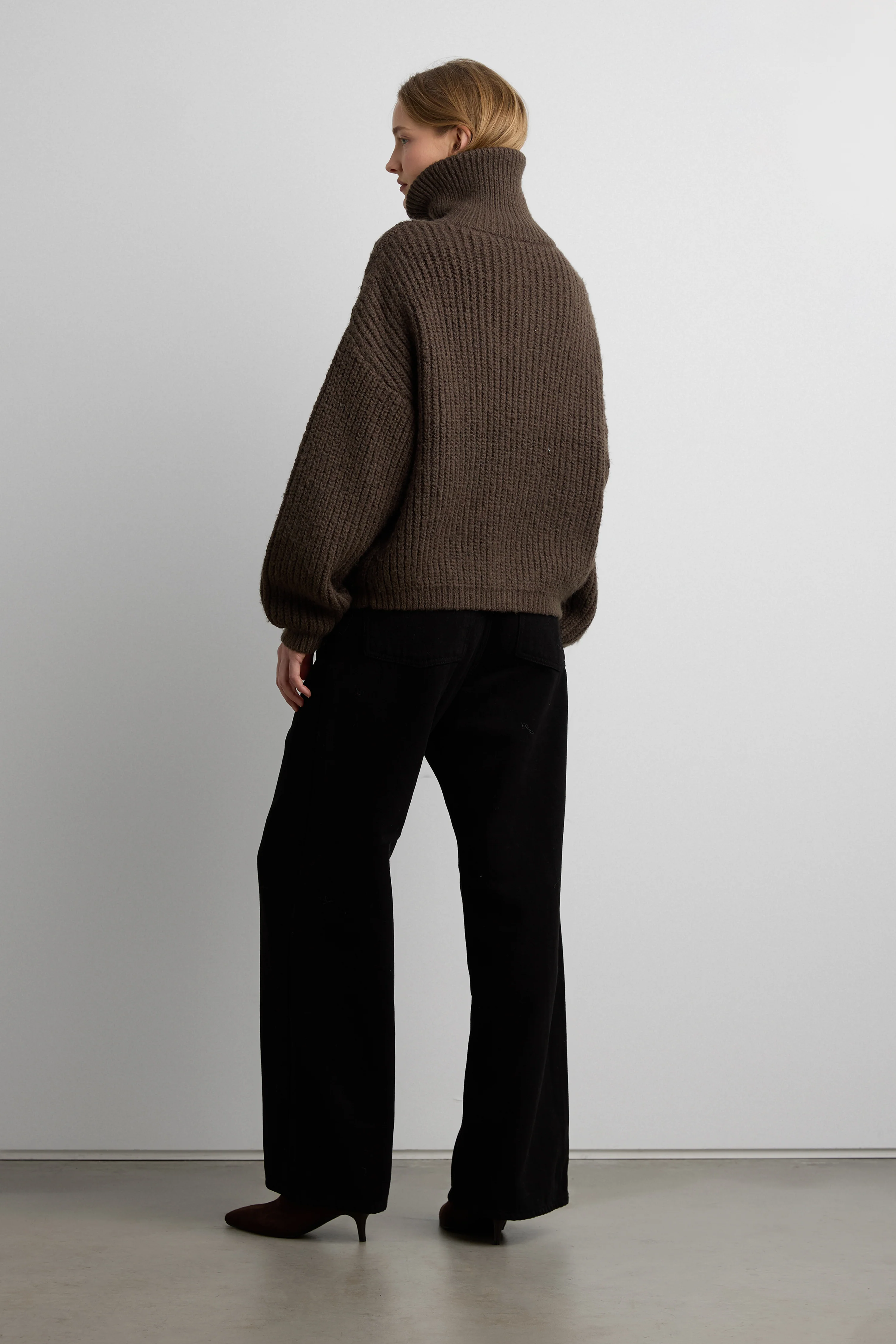 CABLE KNIT COLLARED CARDIGAN - Image 5