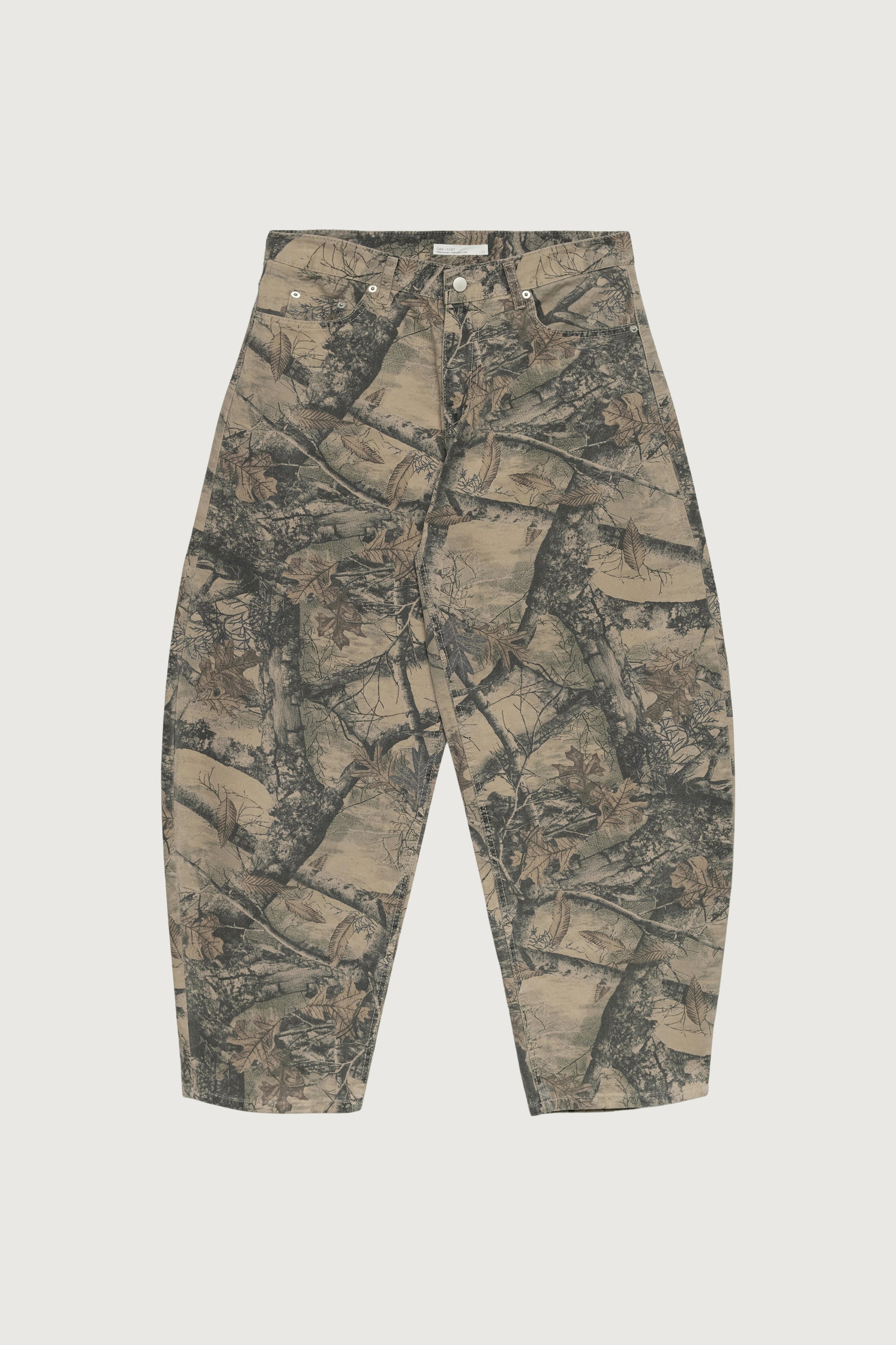 CAMO PRINT BARREL LEG PANT - Image 4