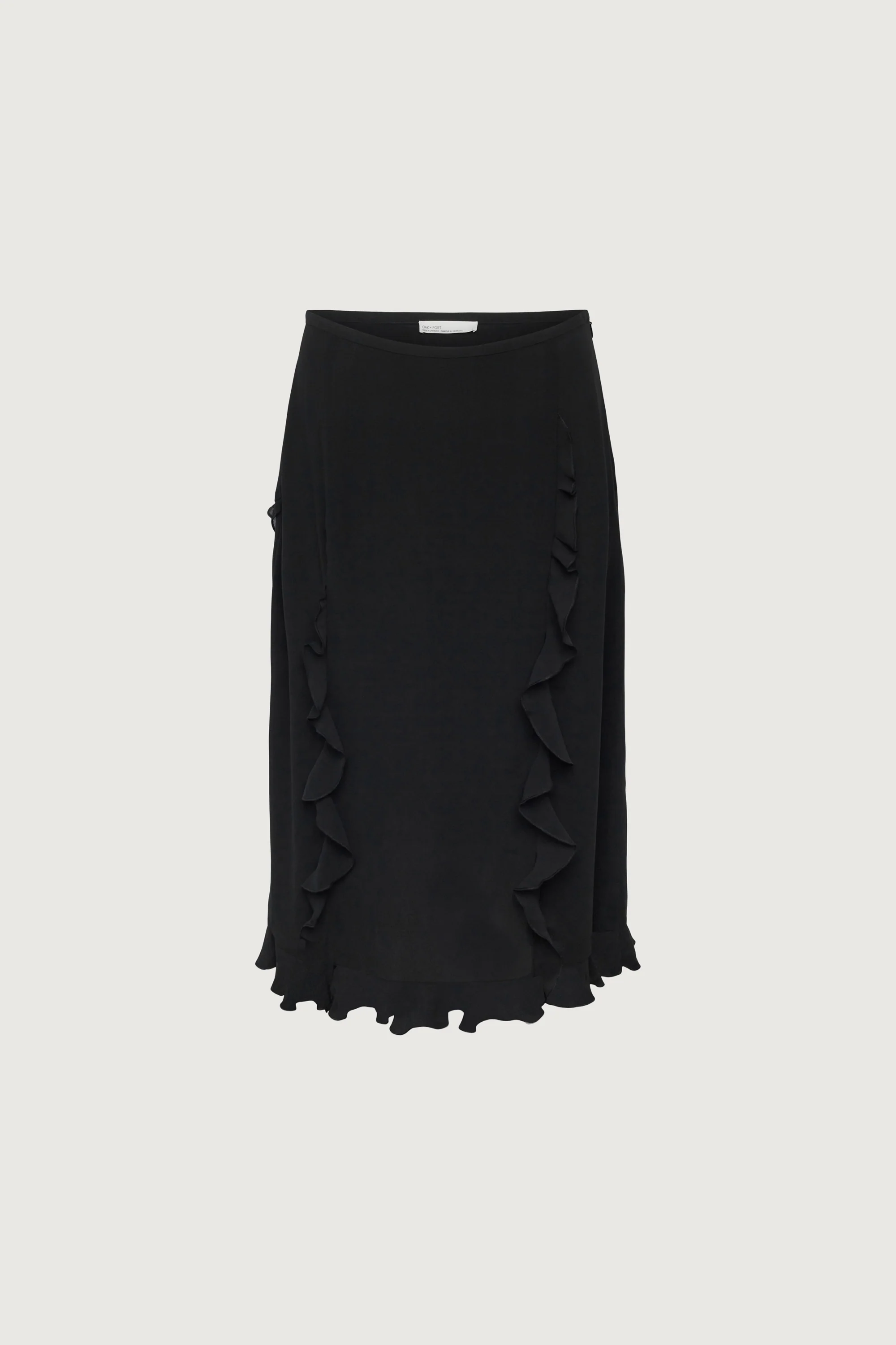 CHIFFON RUFFLED MIDI SKIRT - Image 7