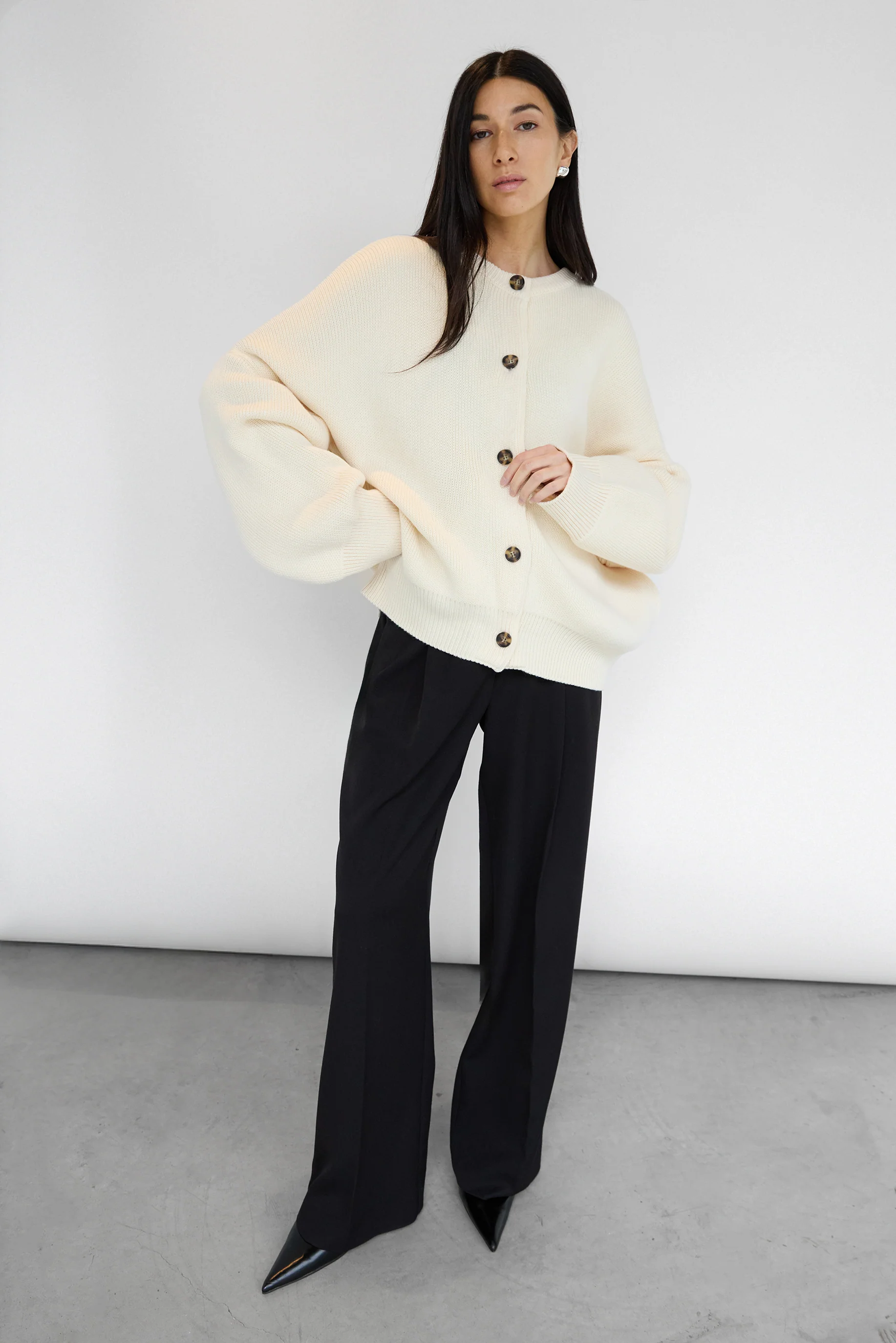 CHUNKY OVERSIZED KNIT SWEATER - Image 3
