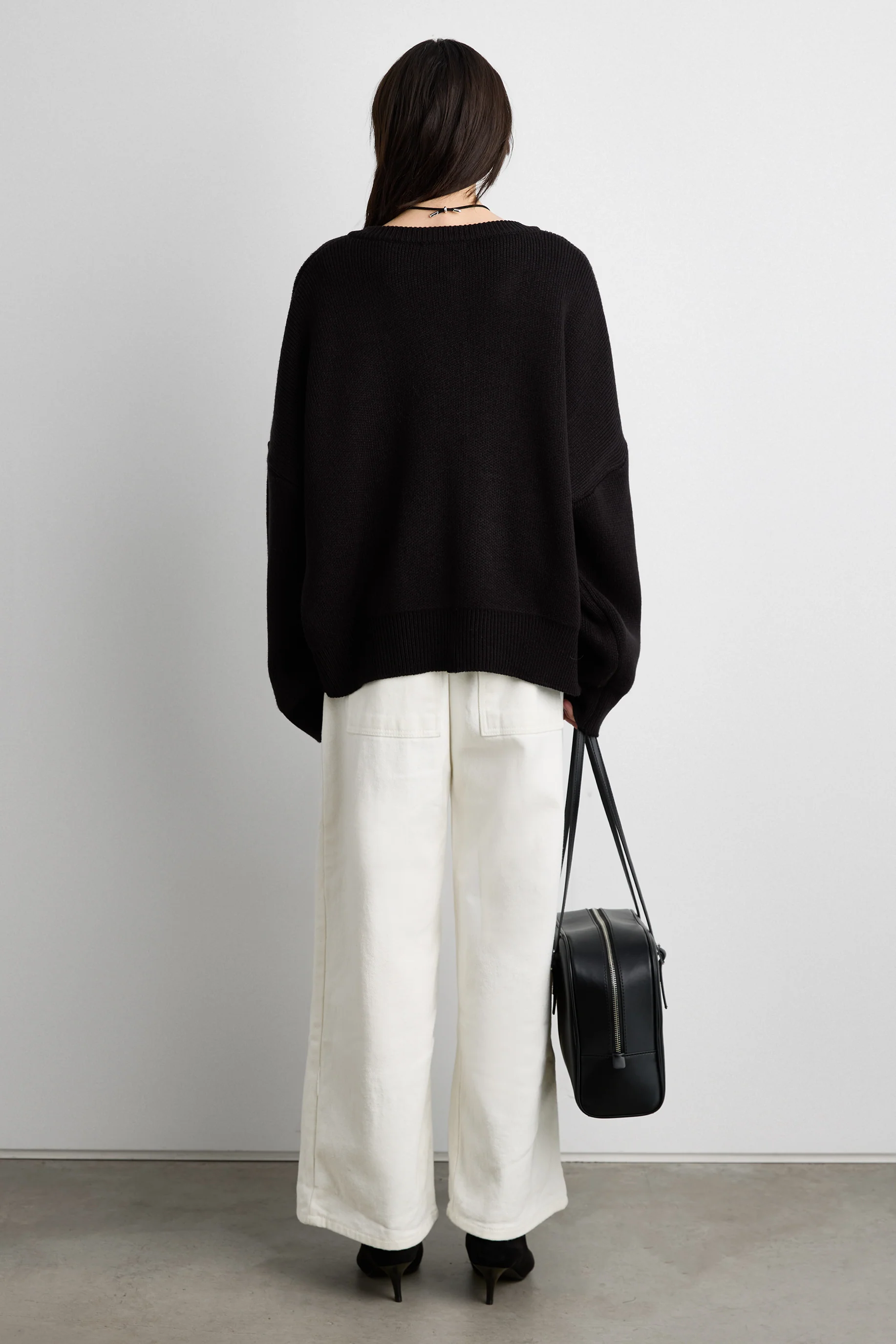 CHUNKY OVERSIZED KNIT SWEATER - Image 9