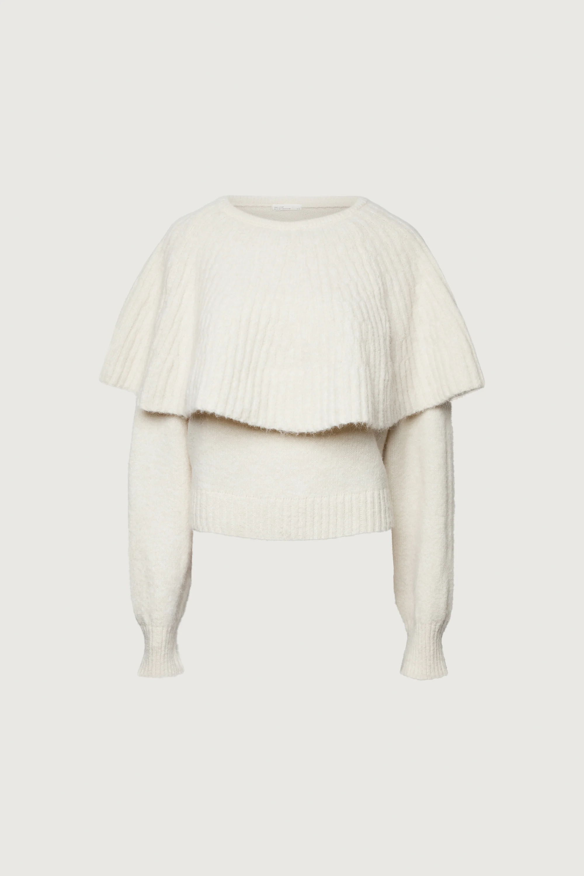 CHUNKY RIBBED CAPE SWEATER SET - Image 5