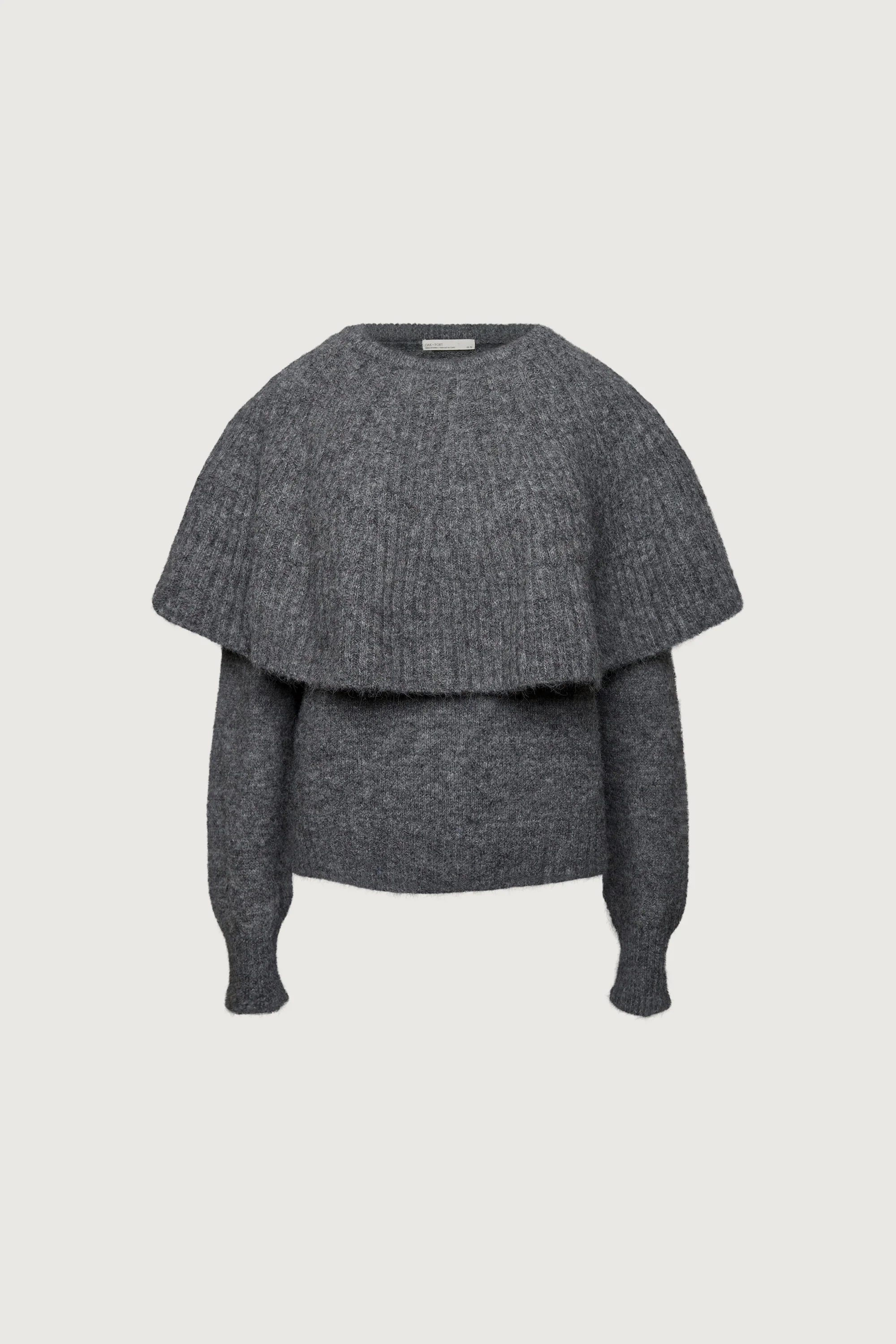 CHUNKY RIBBED CAPE SWEATER SET - Image 9