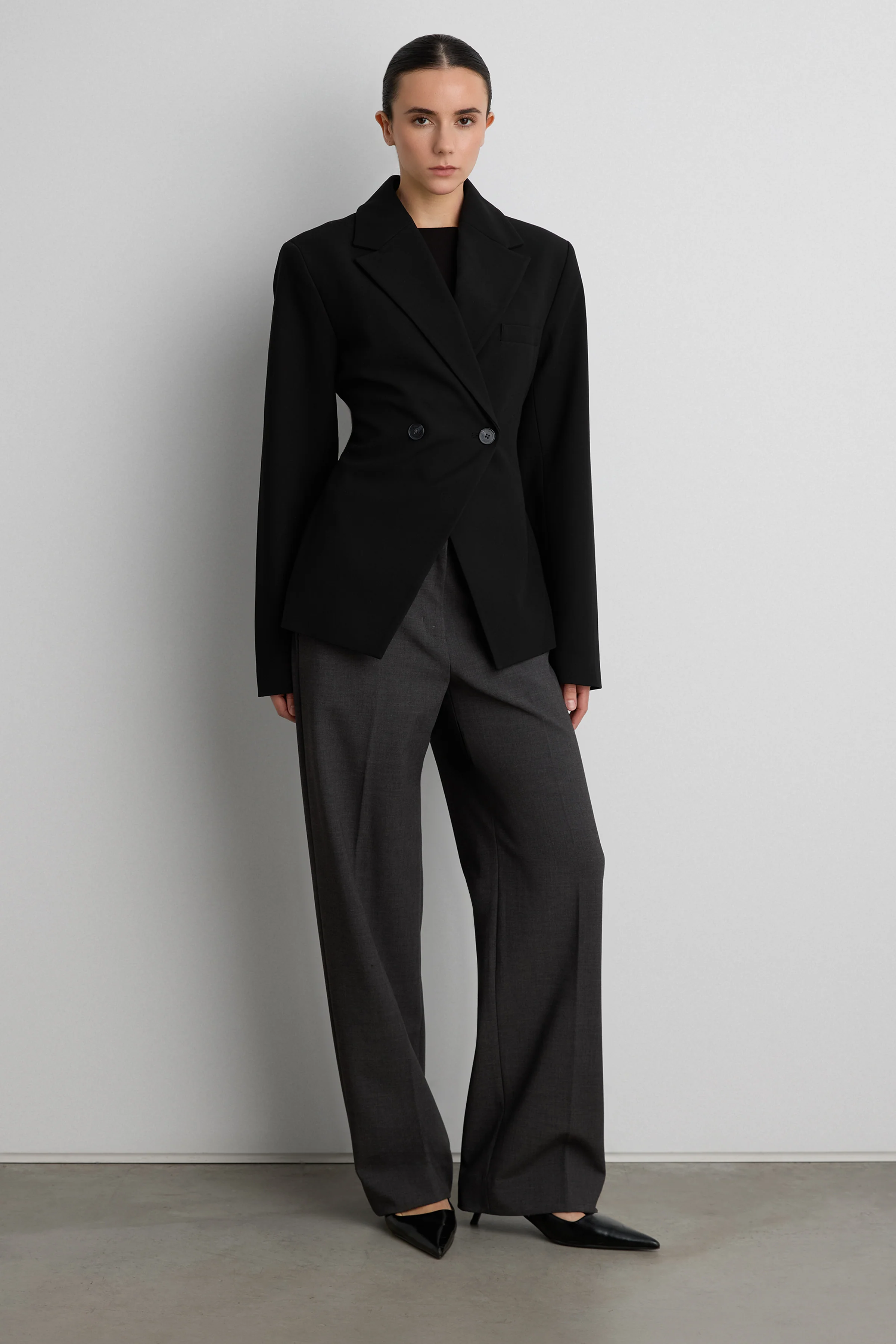 CINCHED WAIST DOUBLE-BREASTED BLAZER - Image 7