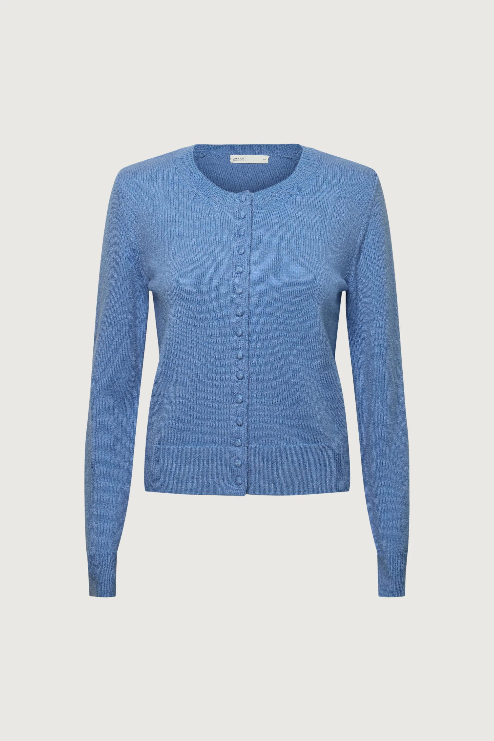 CLASSIC FIT CARDIGAN WITH COVERED BUTTONS - Image 2