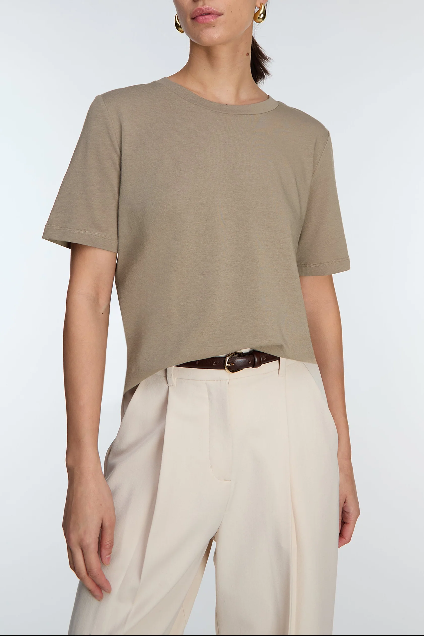 COTTON MODAL CLASSIC FIT CREWNECK T-SHIRT - Image 8