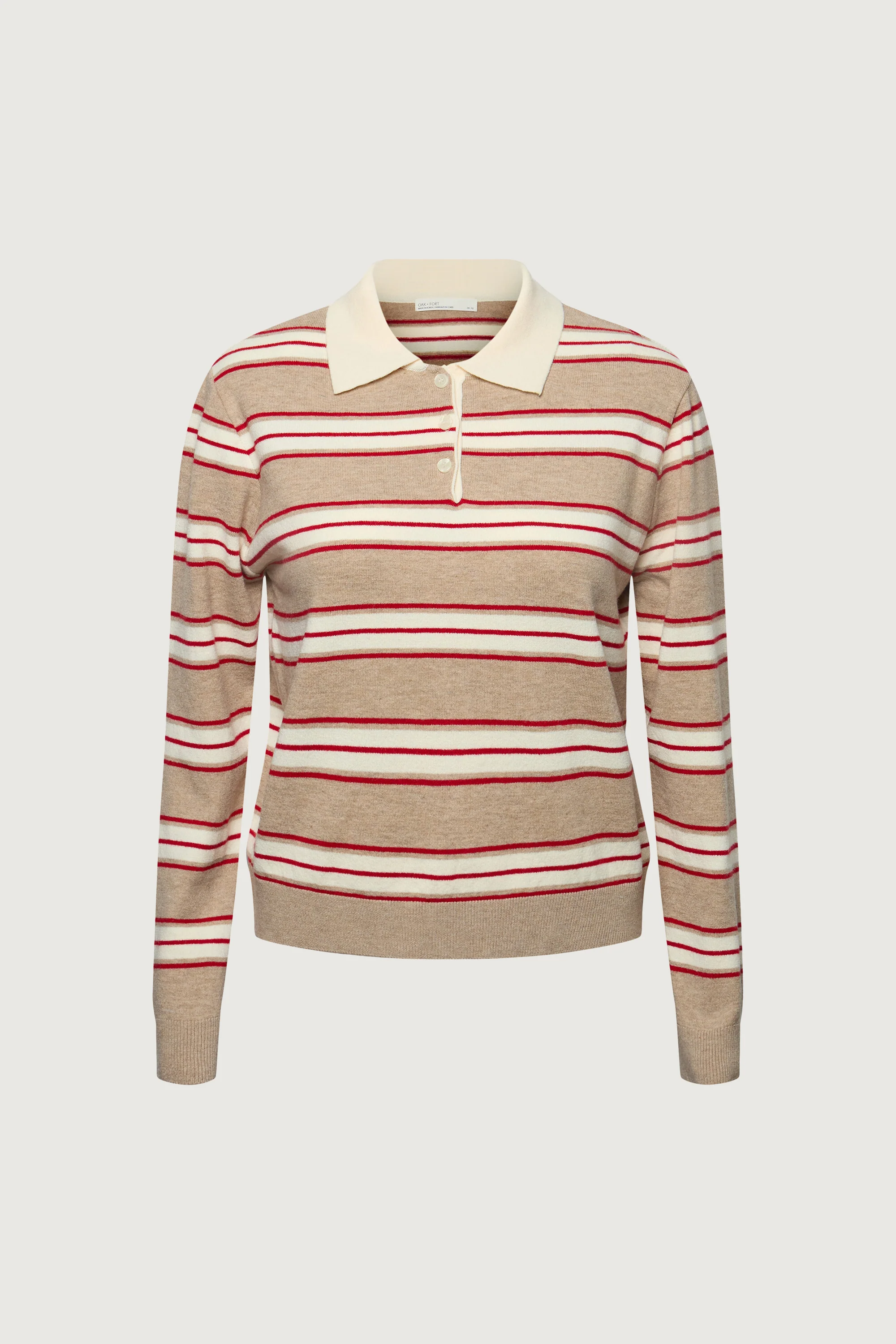 CLASSIC FIT STRIPED POLO SWEATER - Image 3