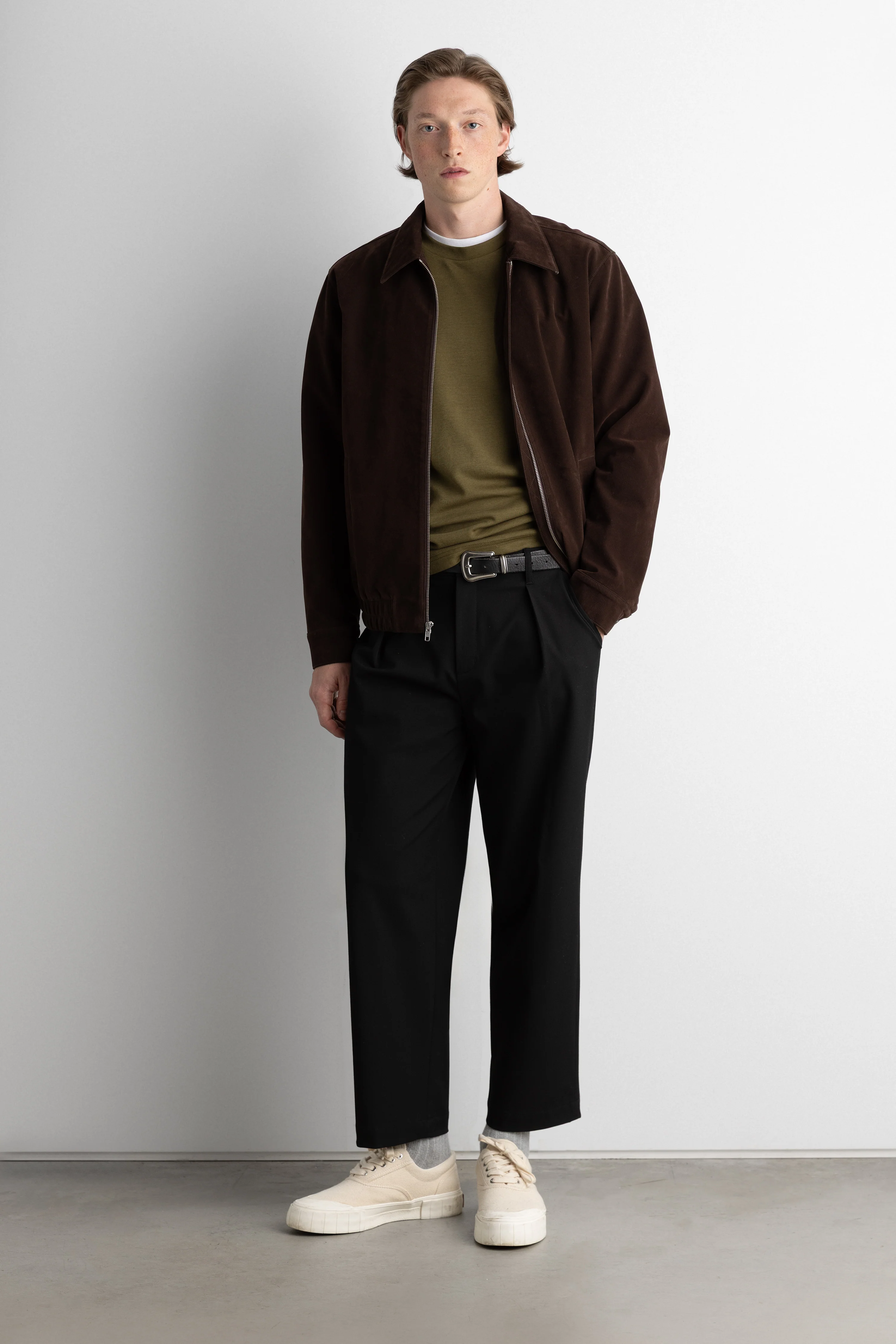 CLASSIC VEGAN SUEDE JACKET