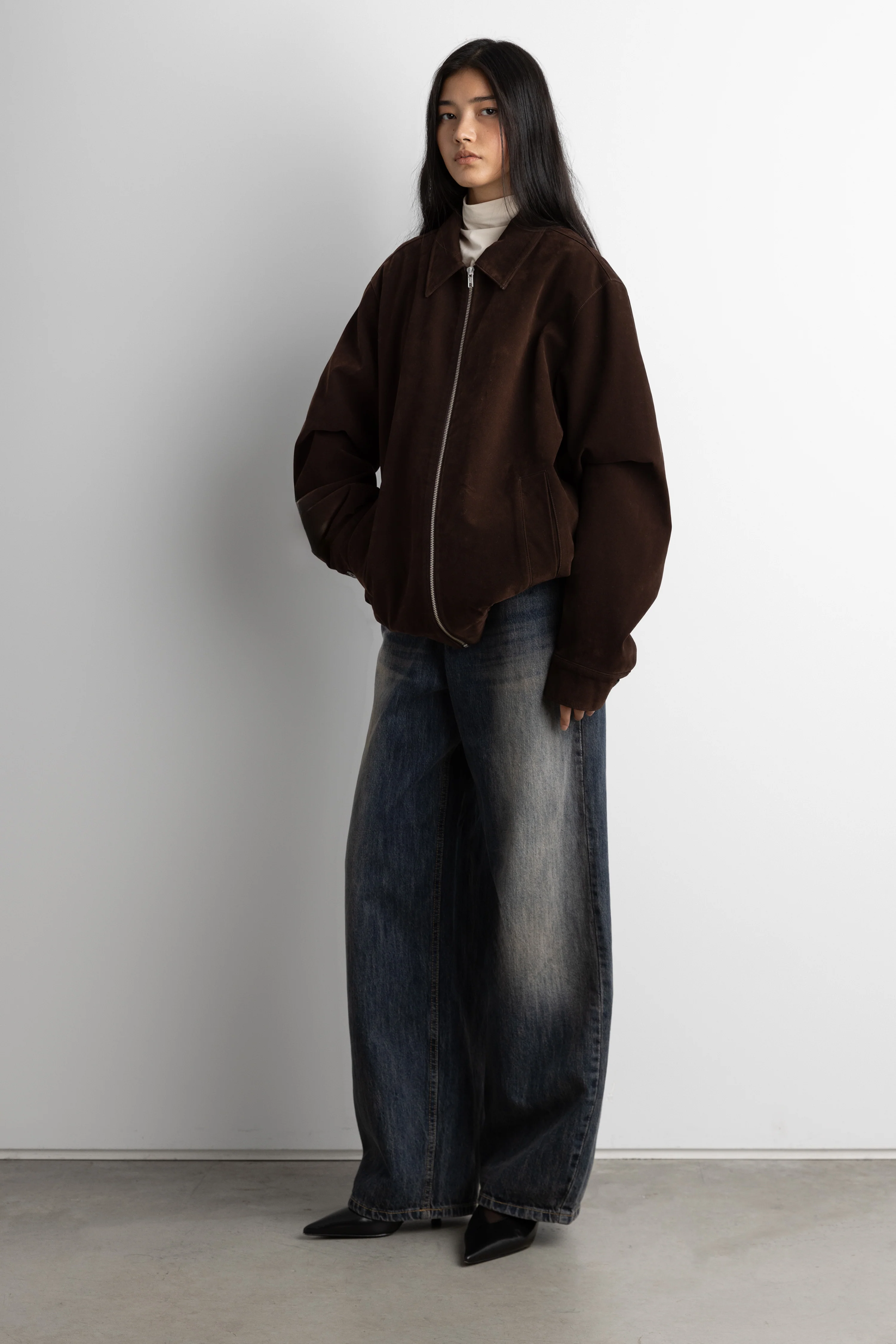 CLASSIC VEGAN SUEDE JACKET - Image 5