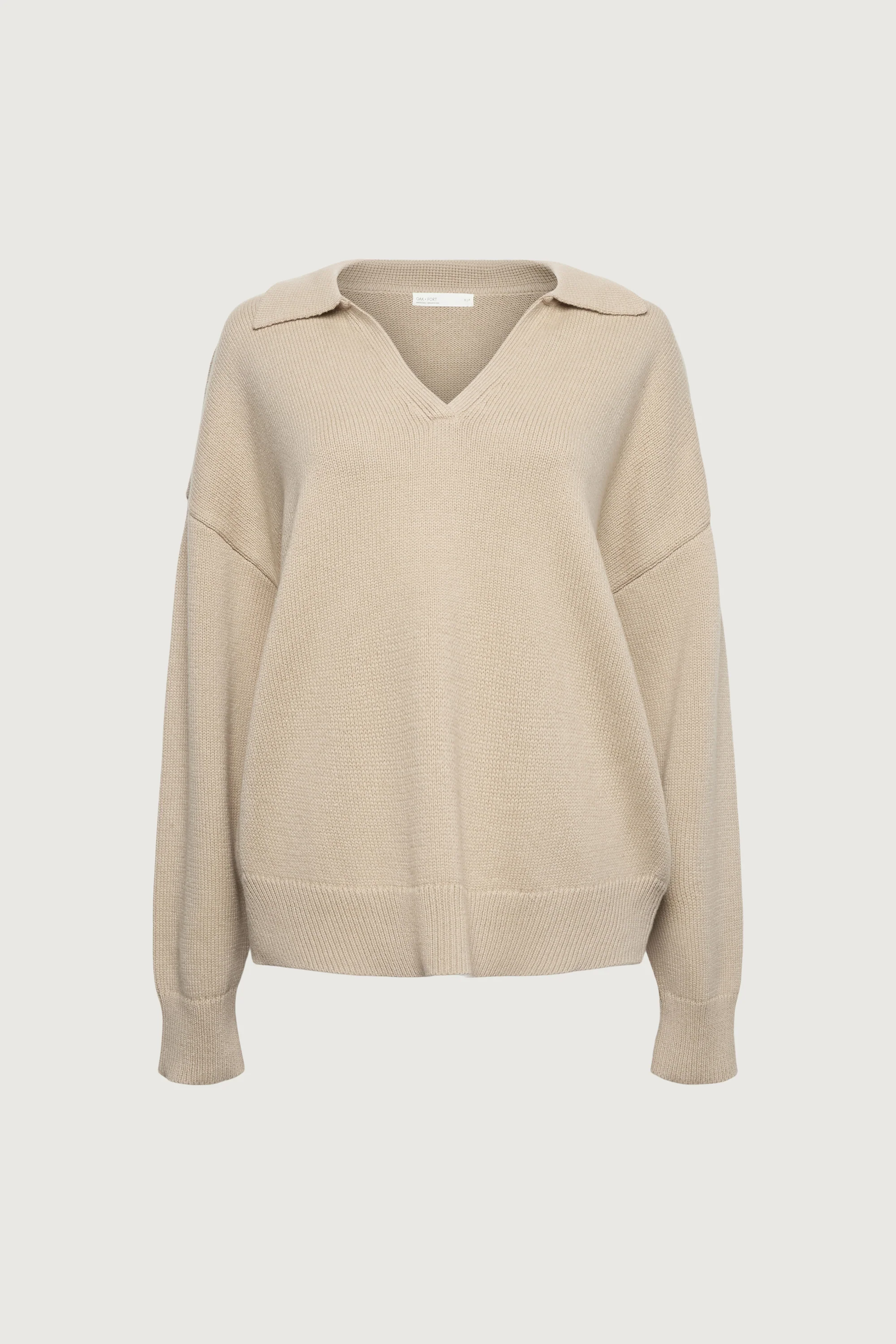COLLARED CHUNKY KNIT SWEATER - Image 3