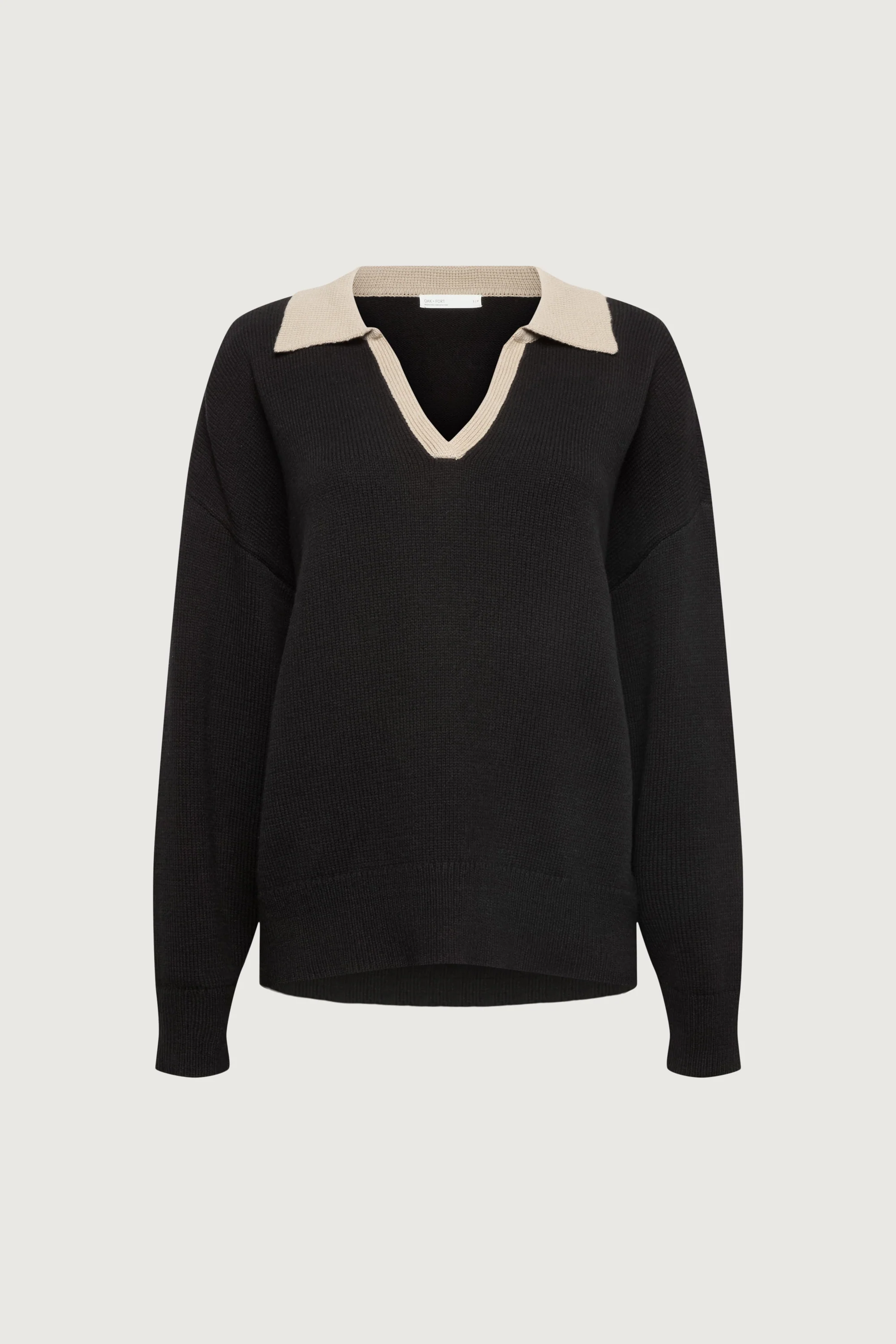 COLLARED CHUNKY KNIT SWEATER - Image 8