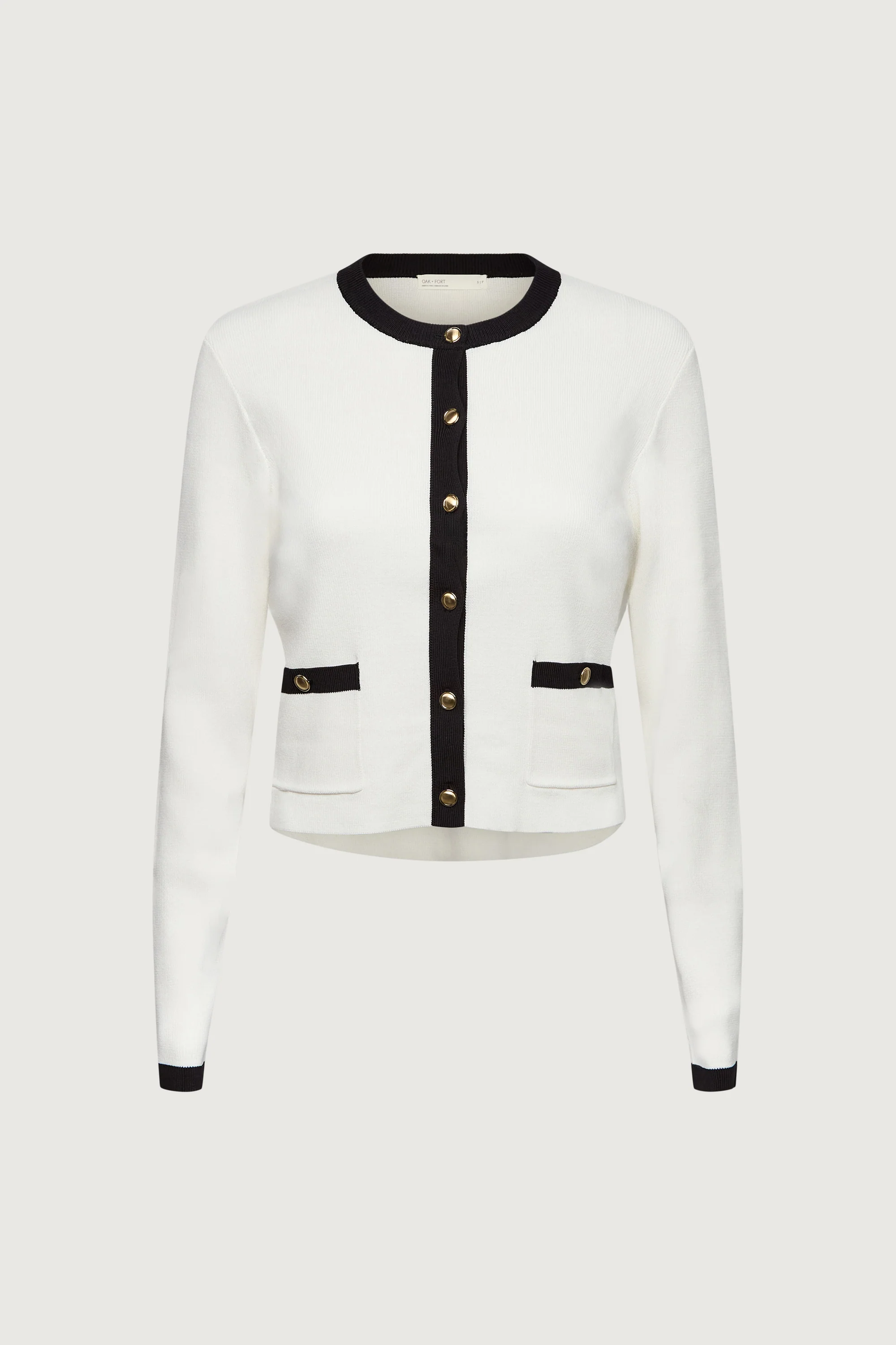 CONTRAST TRIM BUTTON FRONT CARDIGAN - Image 6
