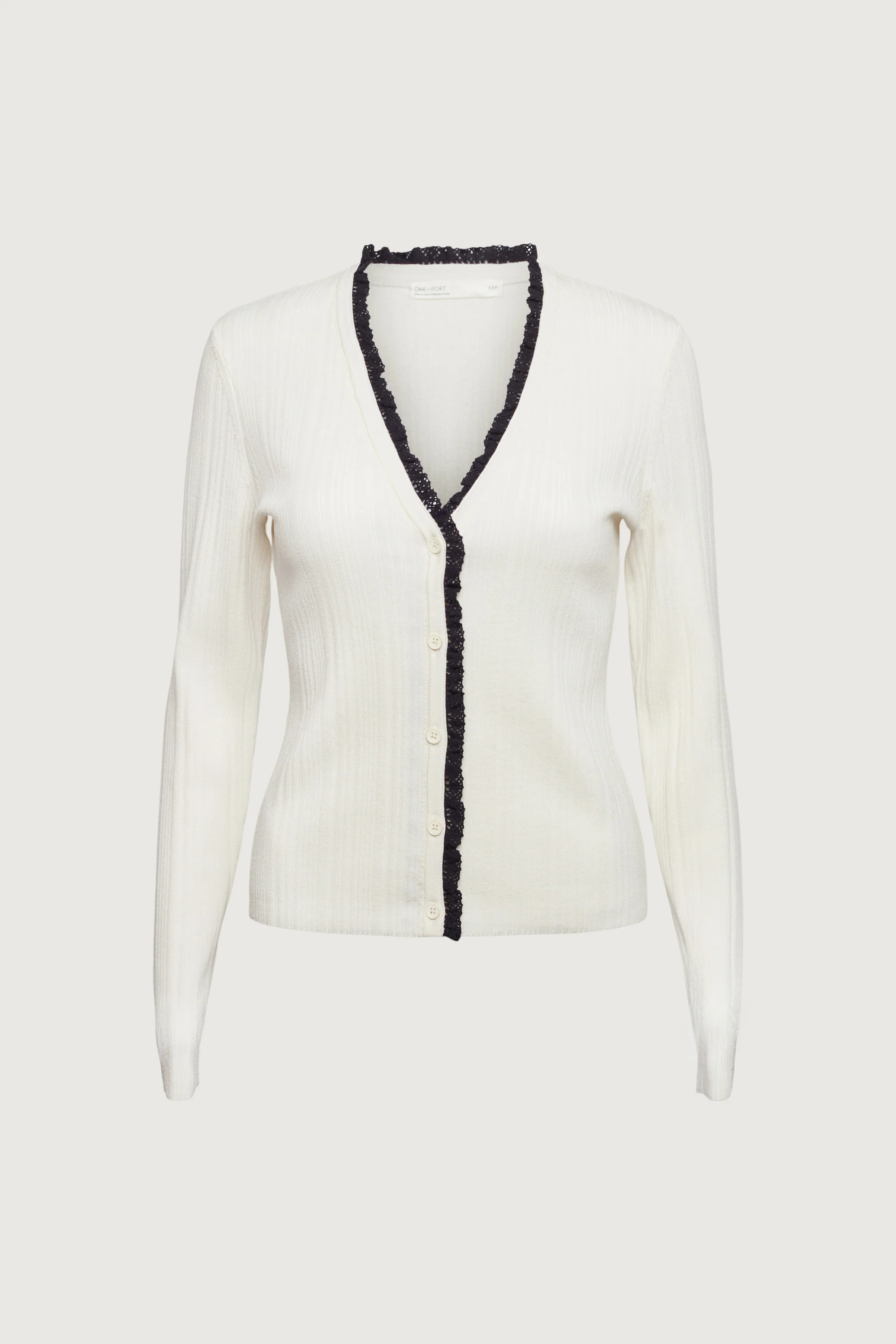 LACE TRIM BUTTON FRONT CARDIGAN - Image 6