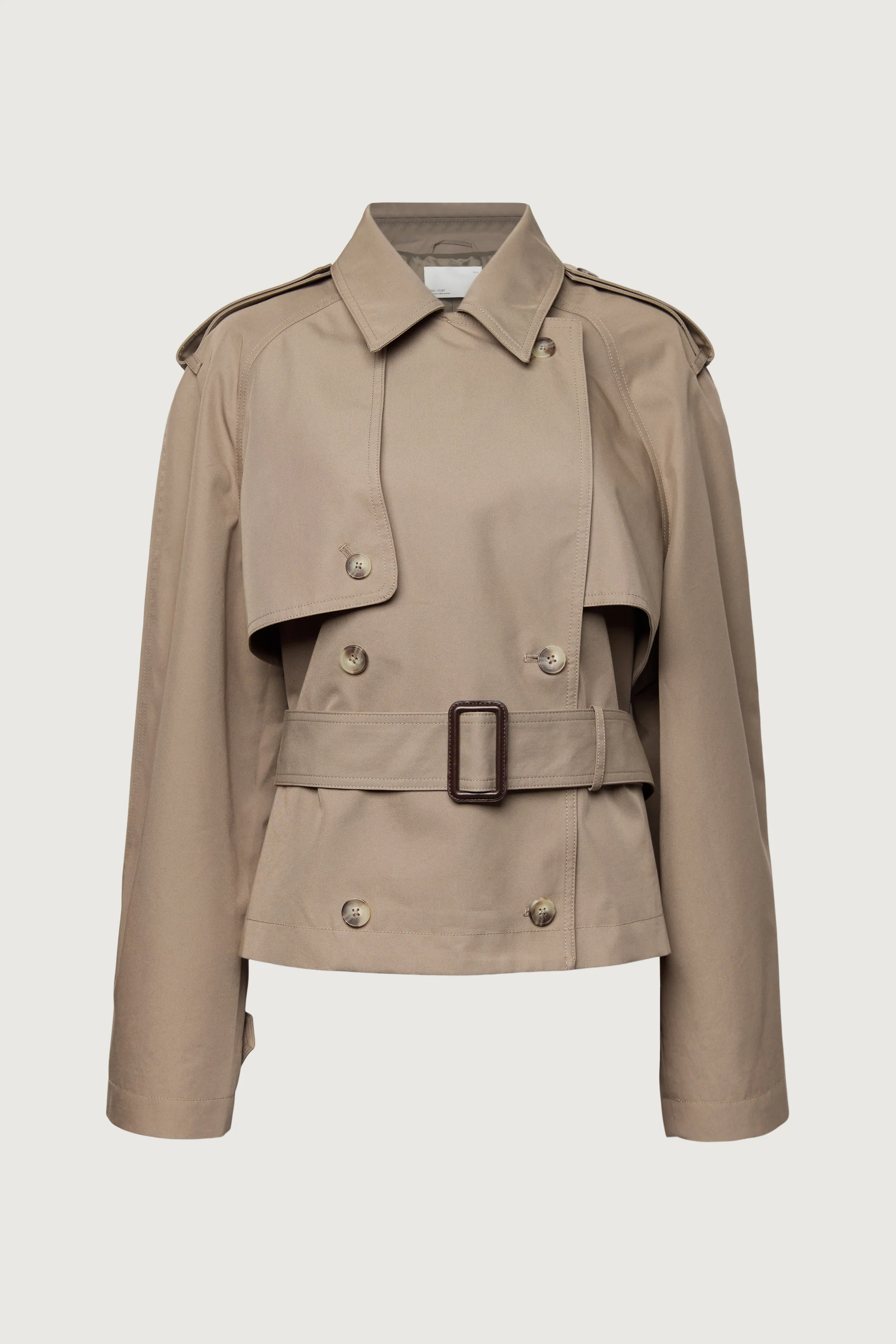 SHORT BELTED TRENCH COAT - Image 15
