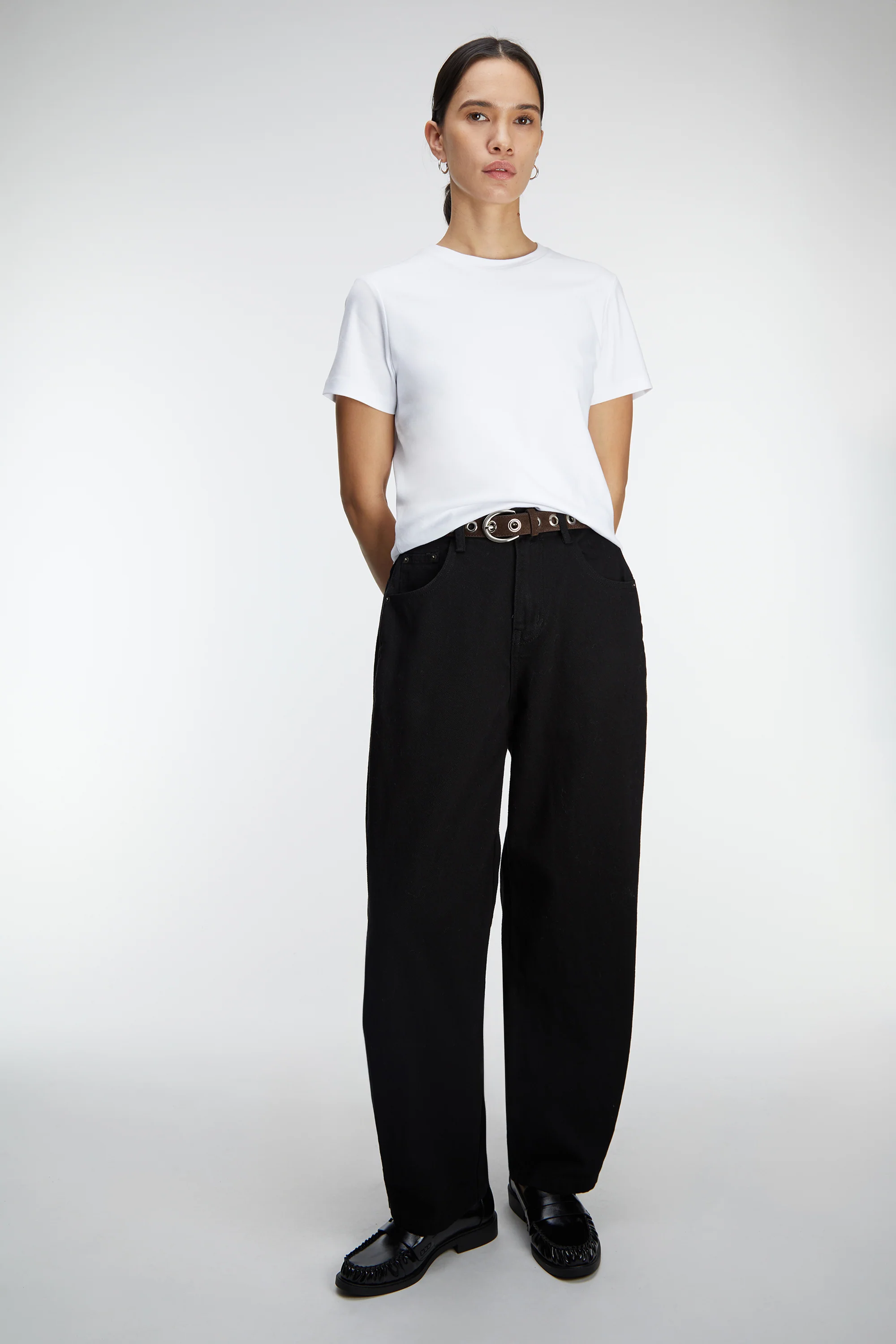COTTON DOUBLE-KNIT CREWNECK T-SHIRT - Image 6