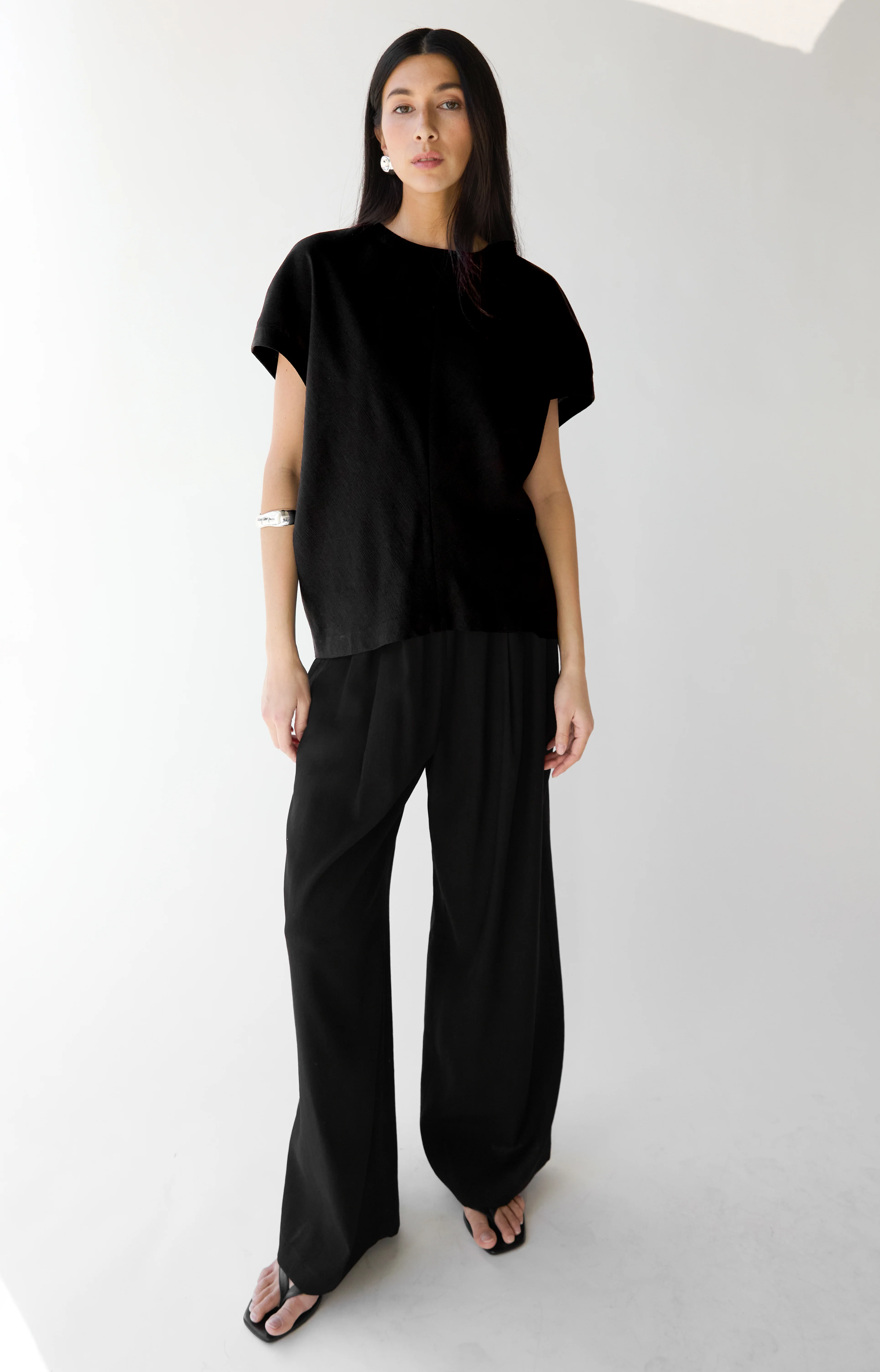 CRINKLED RAYON ELASTIC WAIST - Image 3
