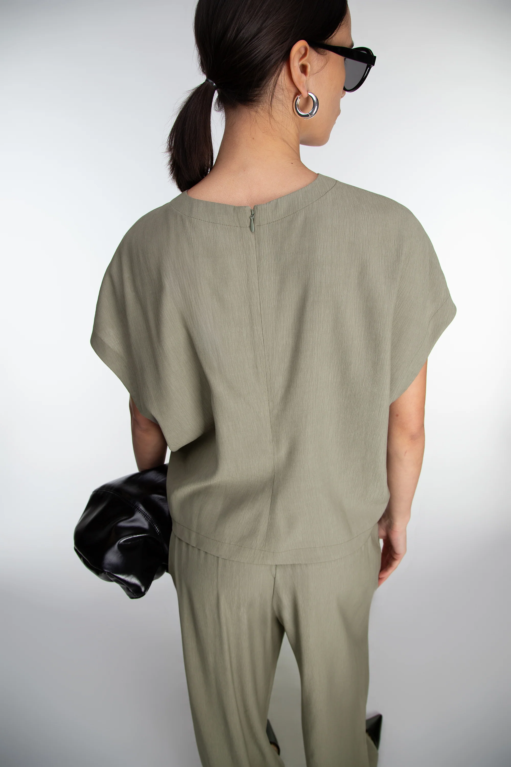 CRINKLED RAYON TOP - Image 8
