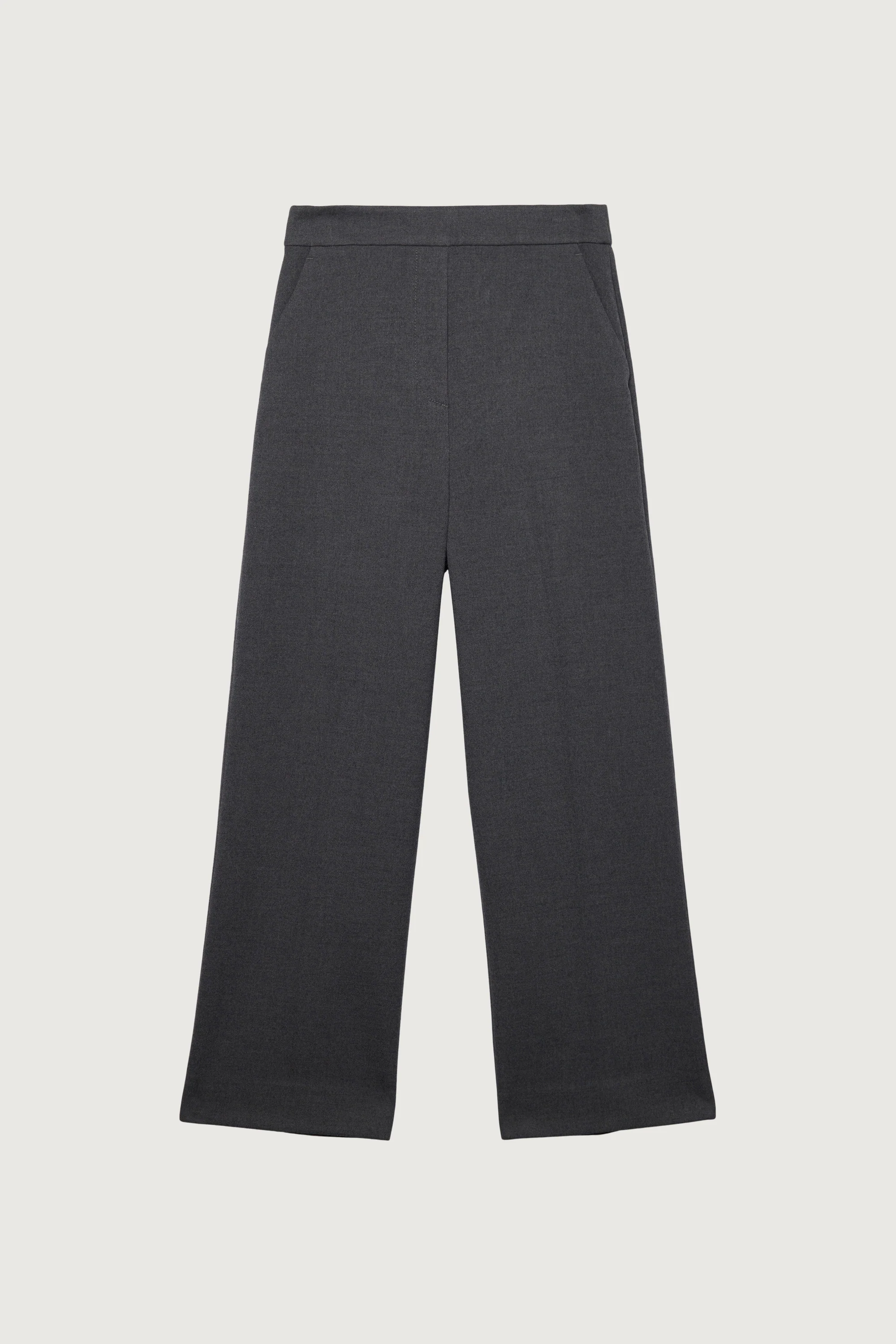 CROPPED HALF ELASTIC WAIST PANT - Image 4
