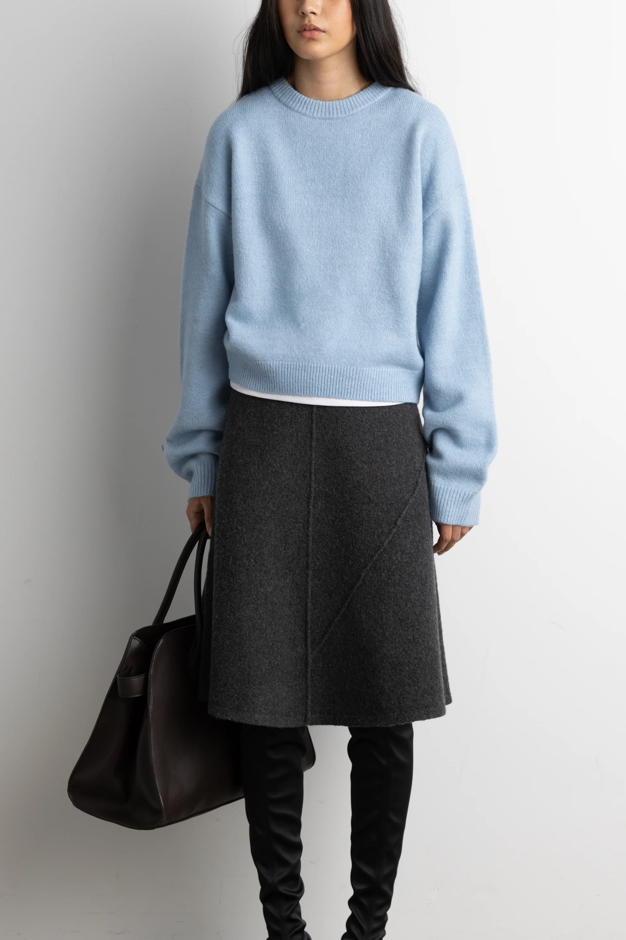 CROPPED CREWNECK SWEATER - Image 2