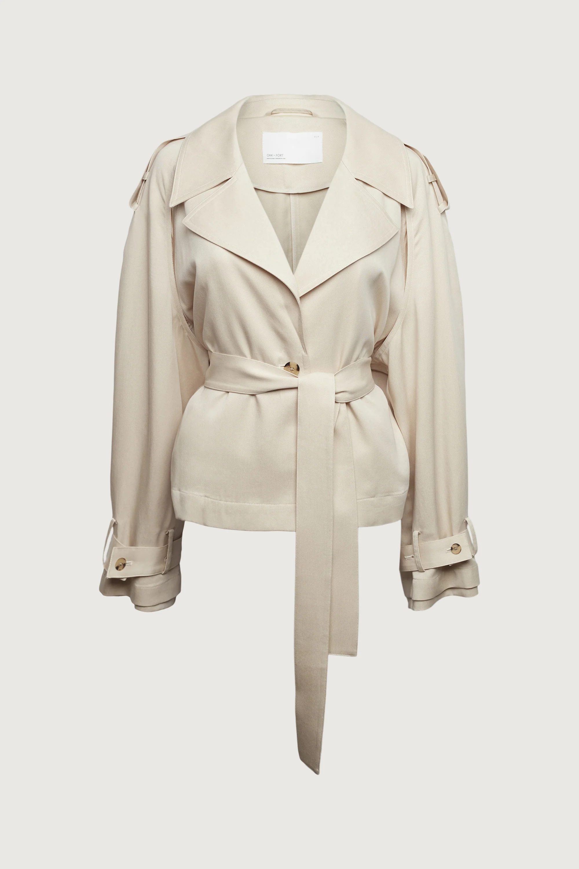 CROPPED FLOWY TRENCH COAT - Image 10