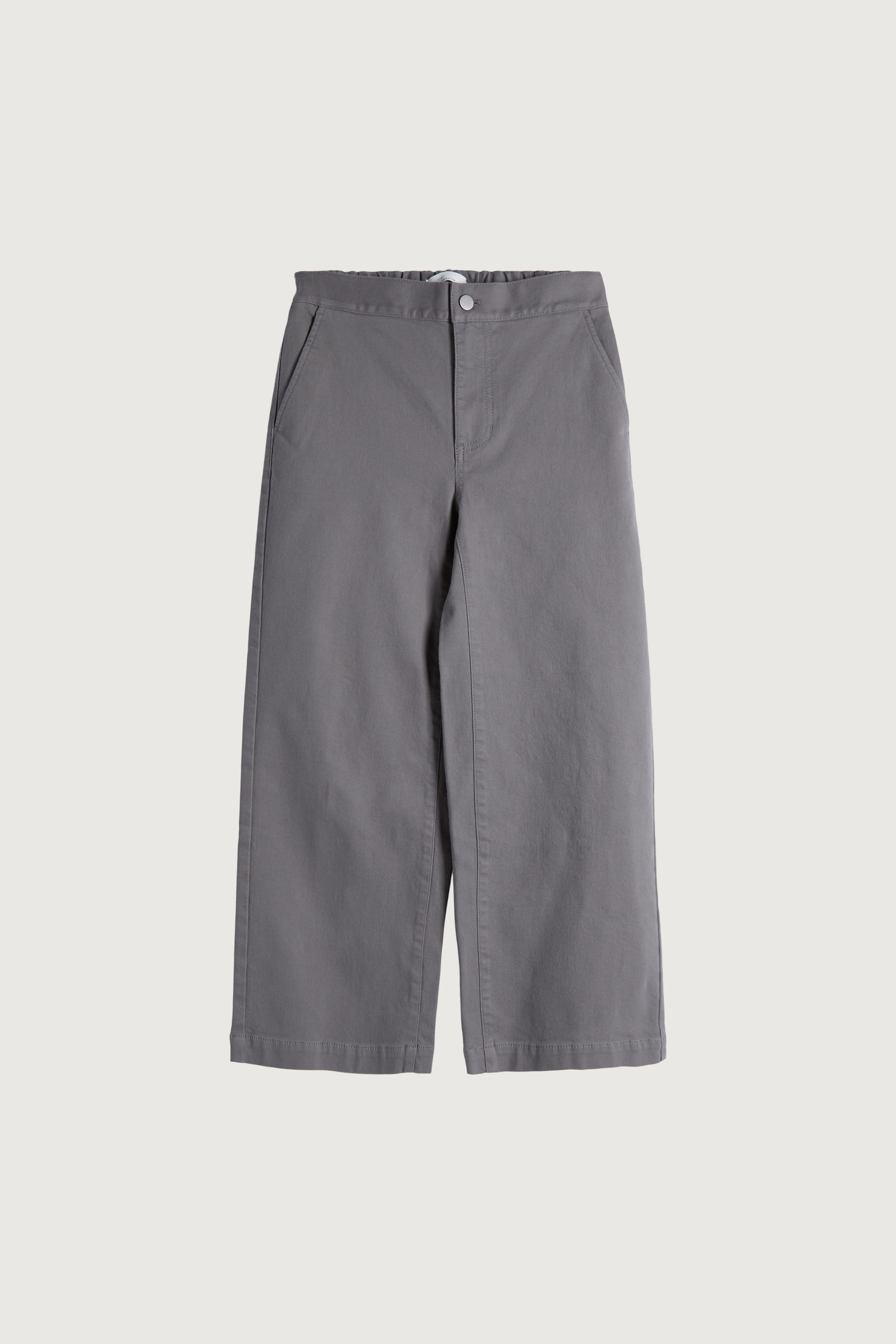 CROPPED LENGTH TWILL WIDE LEG PANT - Image 13