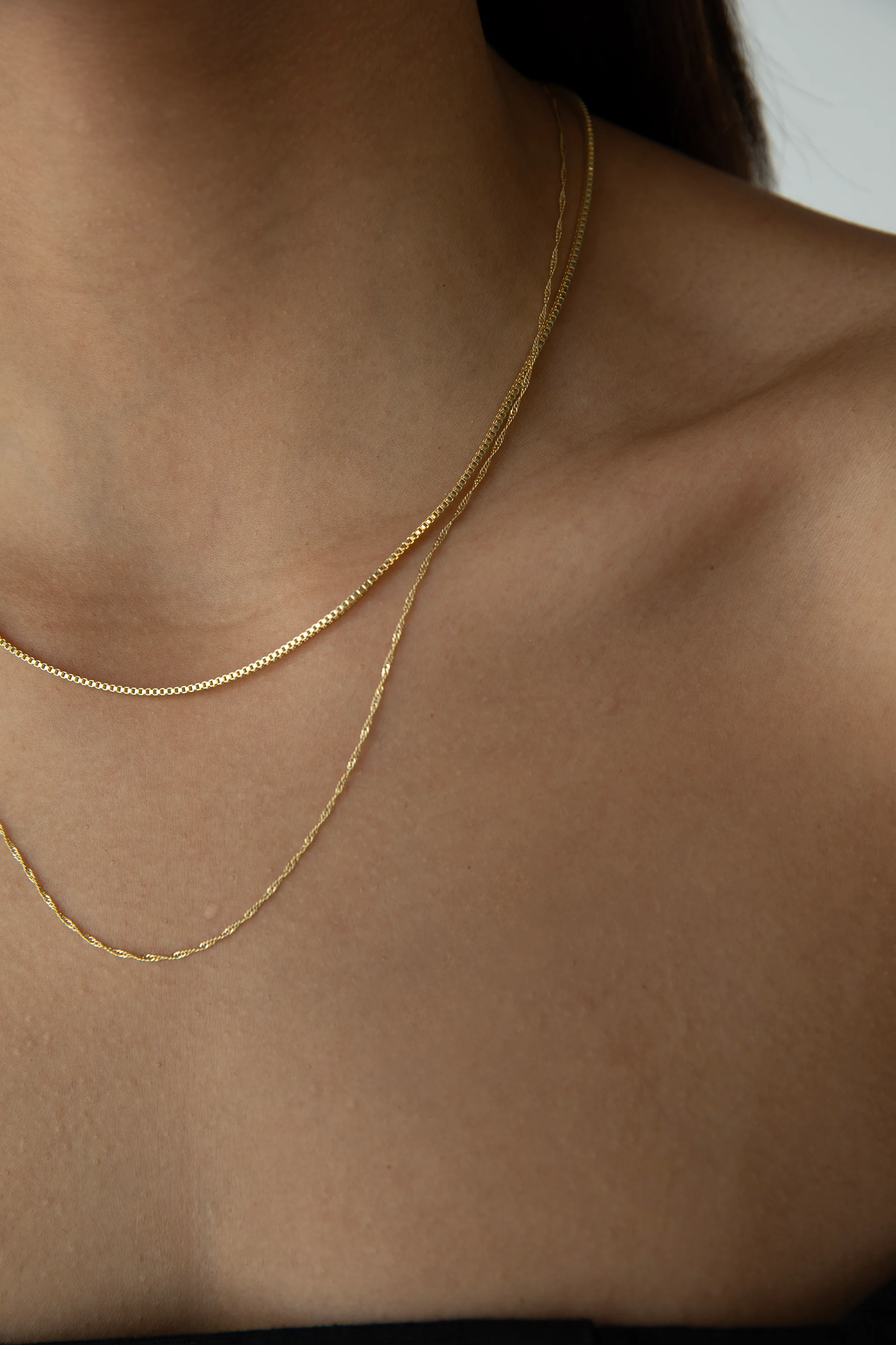CUBE AND TWIST CHAIN NECKLACE - Image 3