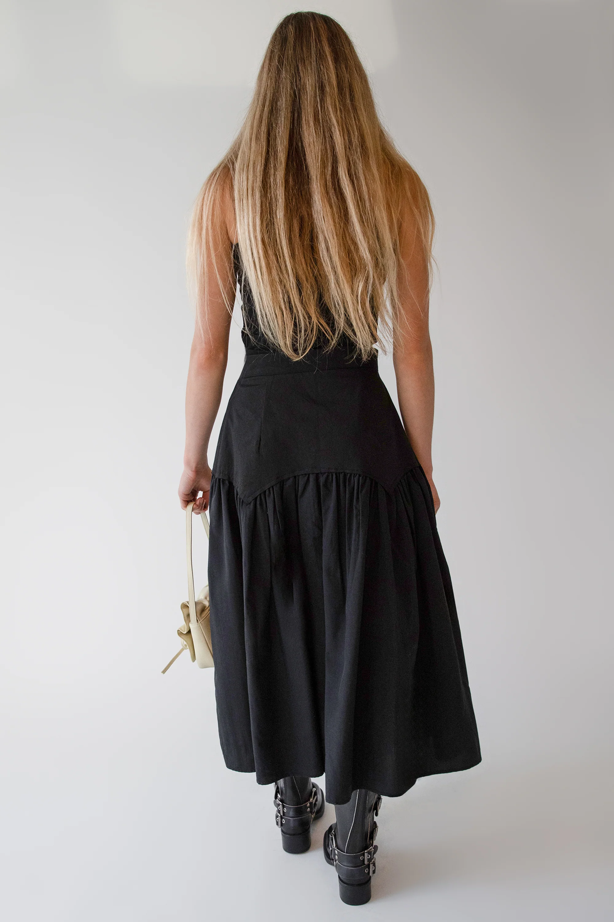 NYLON PLEATED MIDI SKIRT - Image 4