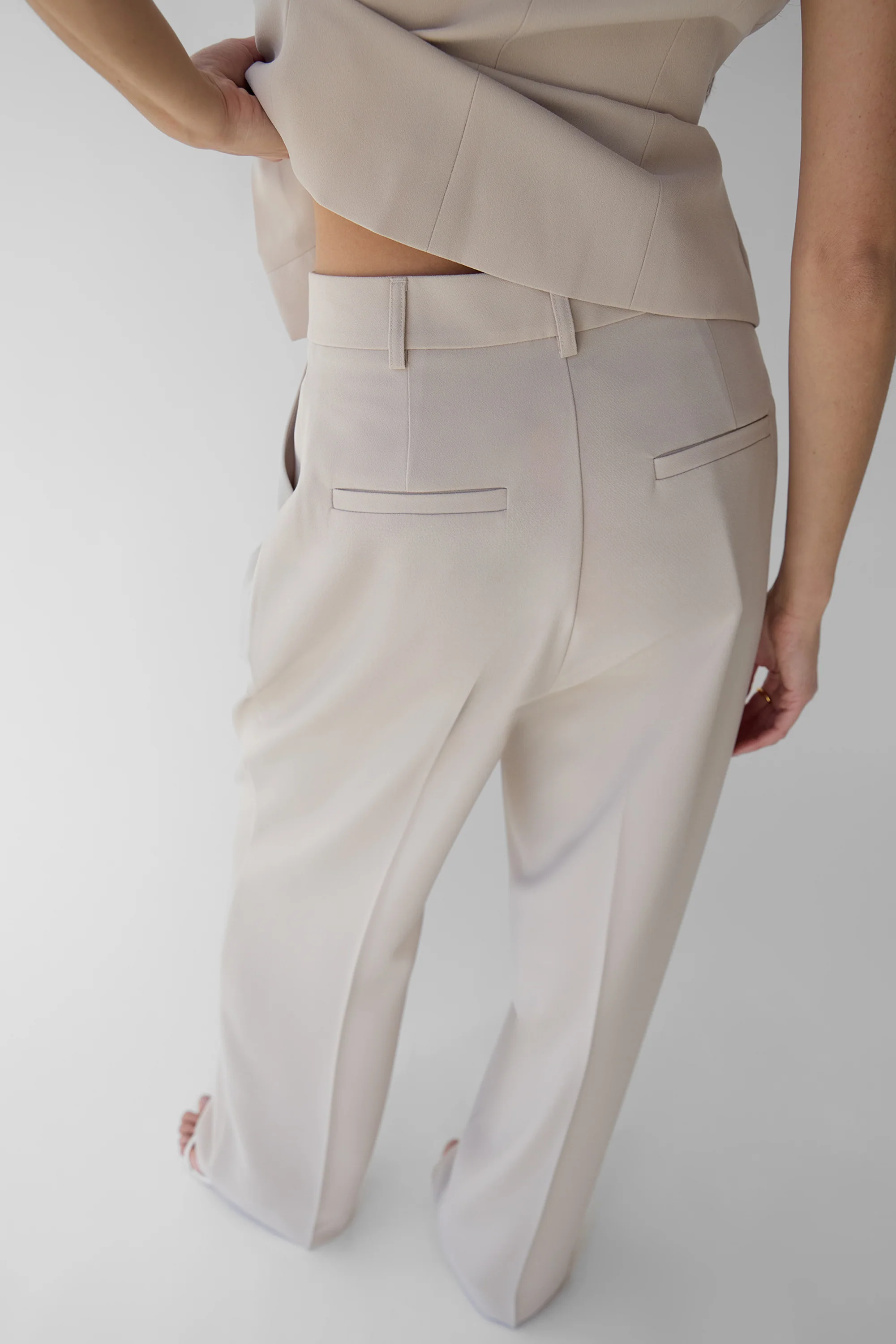 DOUBLE PLEATED WIDE LEG PANT - Image 6