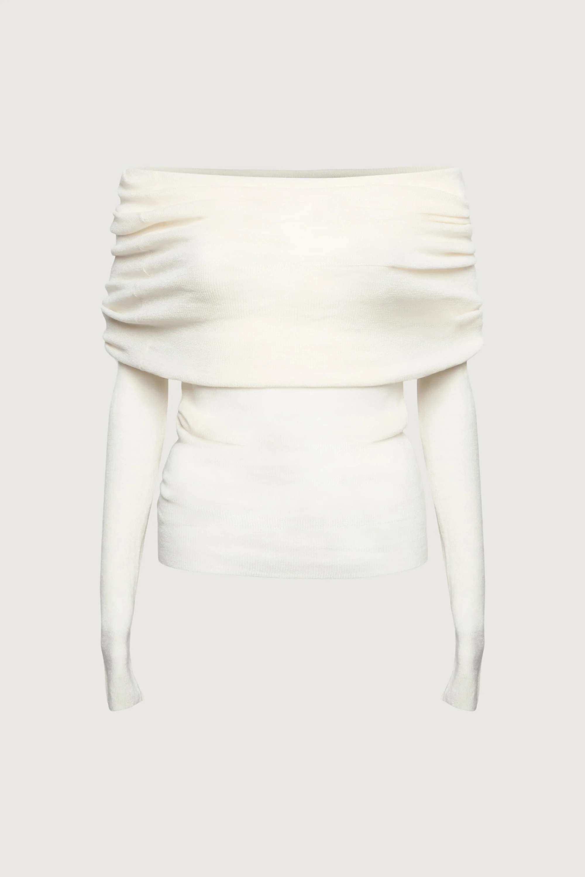 DRAPED OFF SHOULDER SWEATER - Image 4