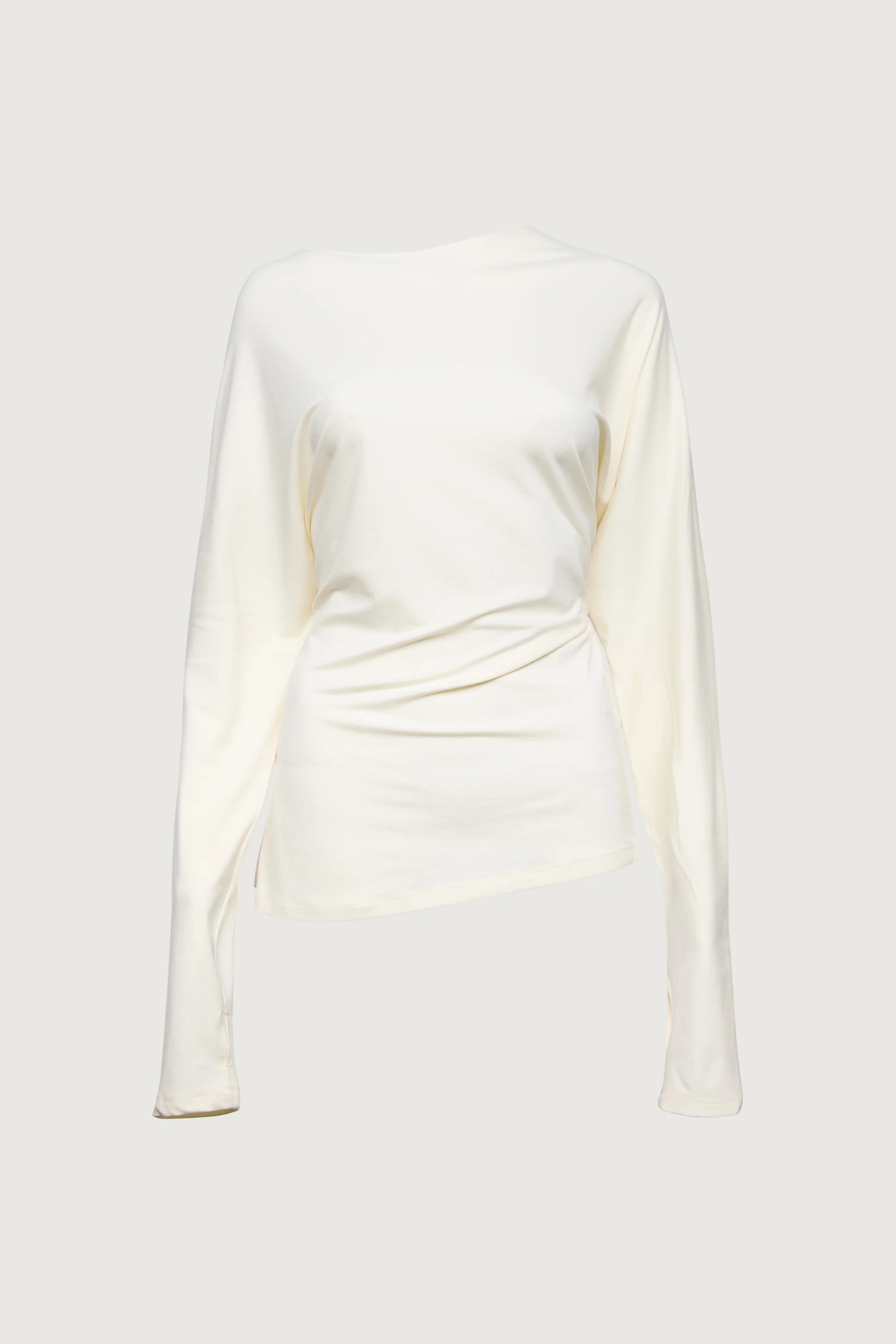 DRAPED SLOUCHY PULLOVER SHIRT - Image 11