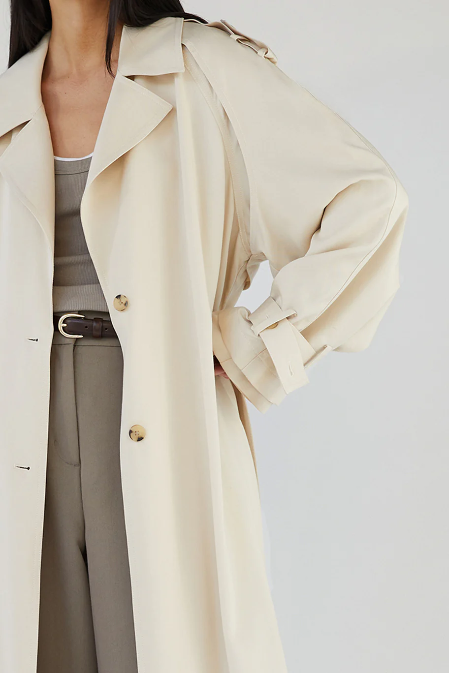 FLOWY TRENCH COAT - Image 3