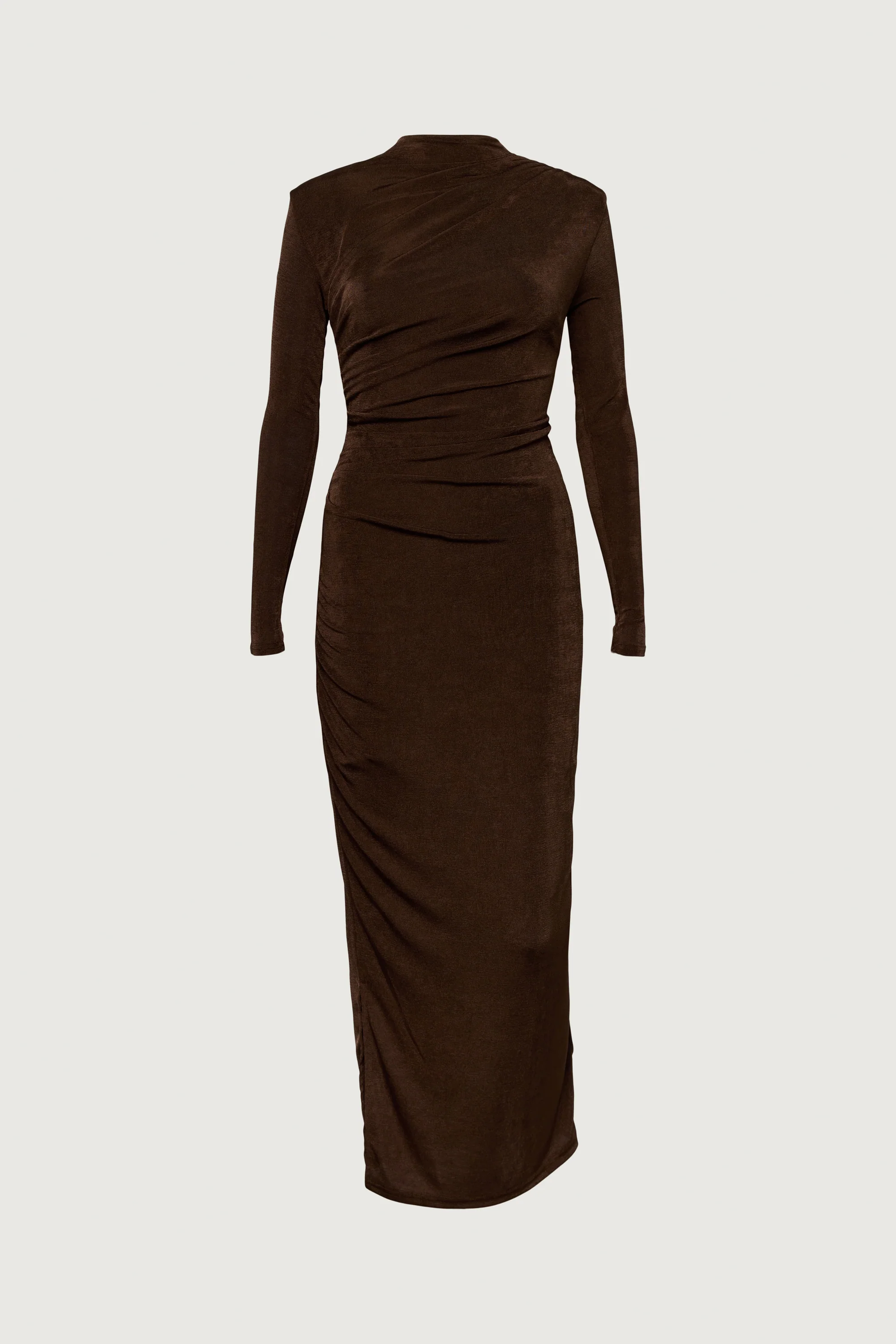 RUCHED WAIST MAXI JERSEY DRESS - Image 6