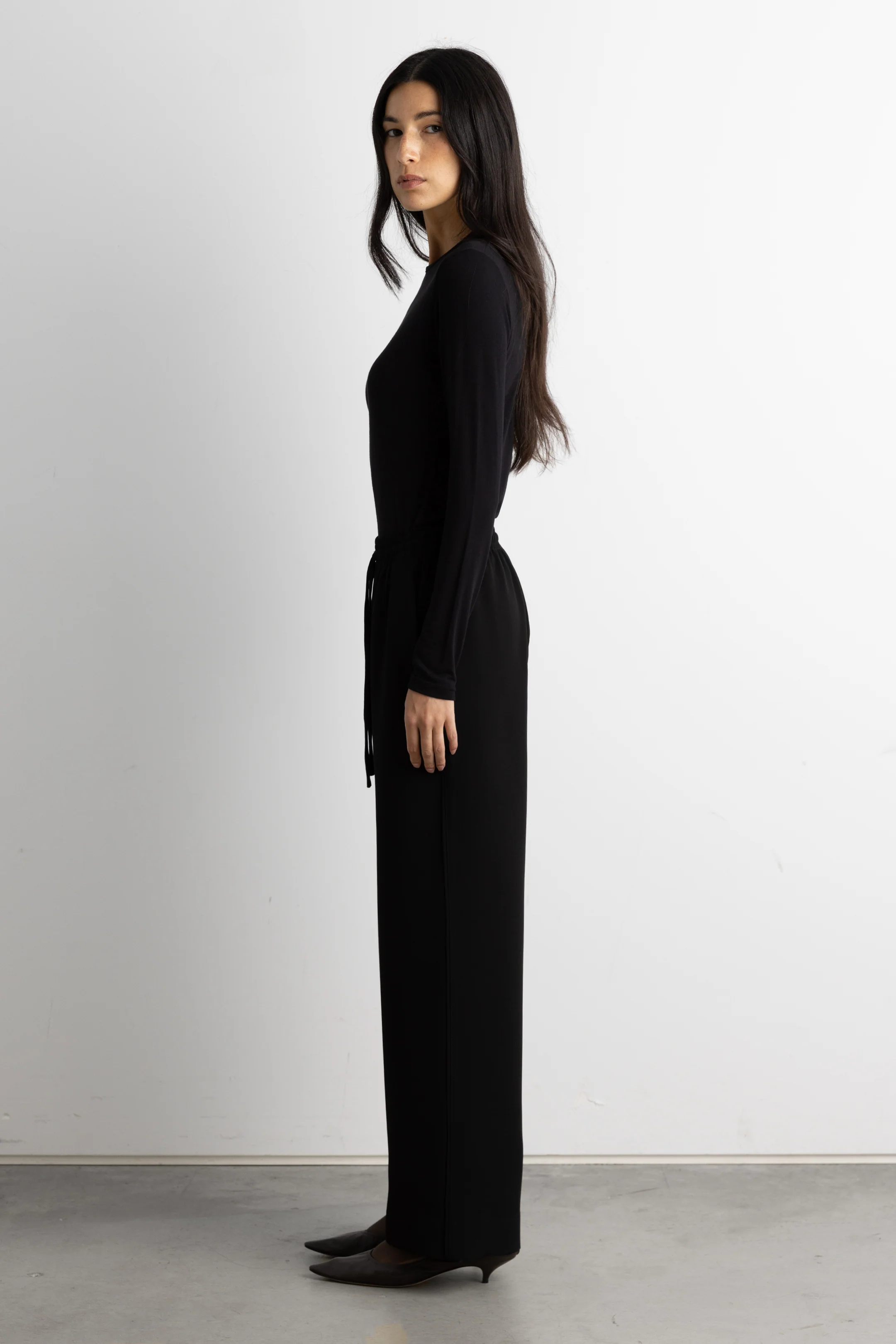 DRAWSTRING WAIST FLOWY PANT - Image 3