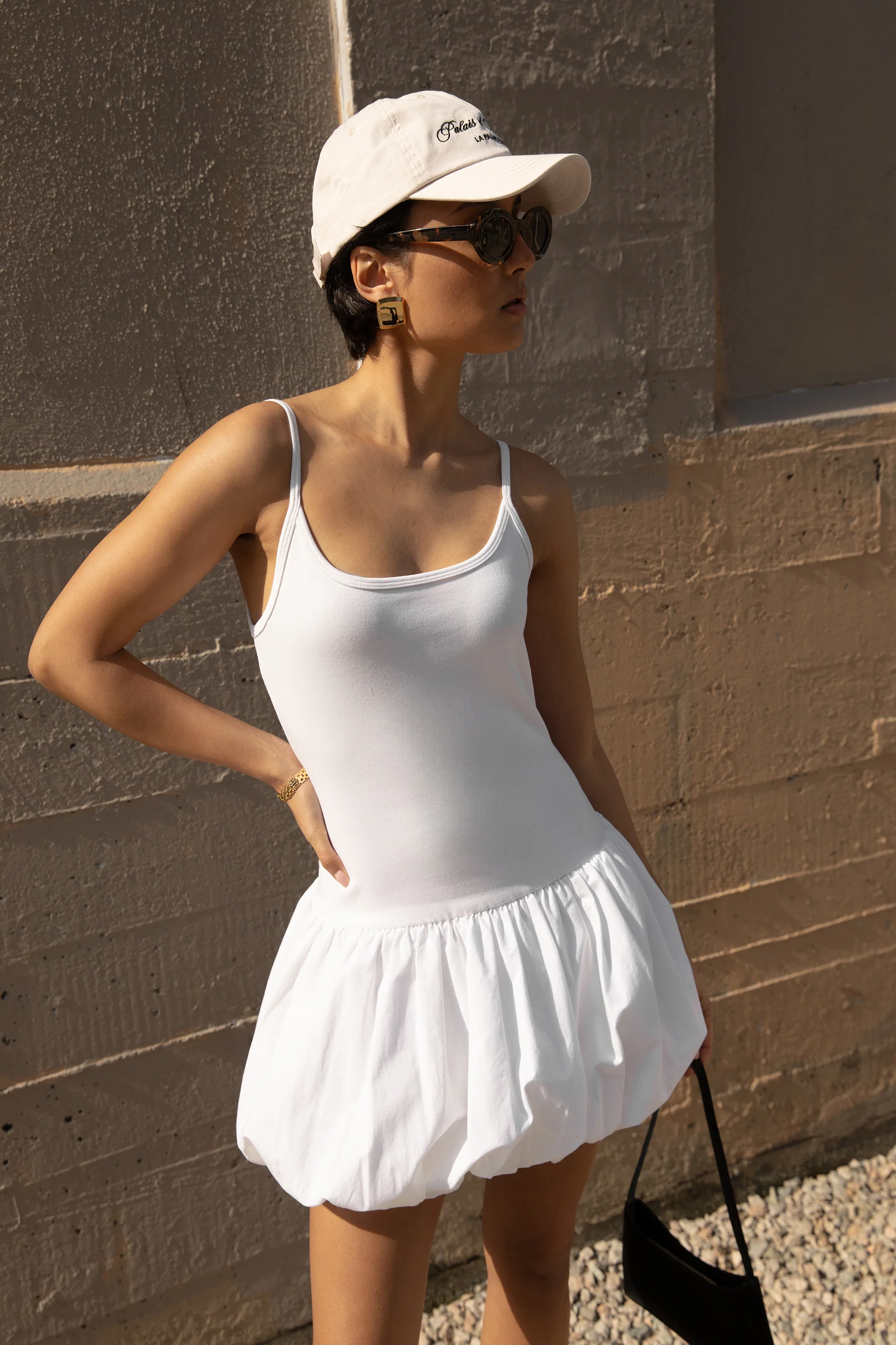 DROP WAIST BUBBLE HEM MINI DRESS - Image 5