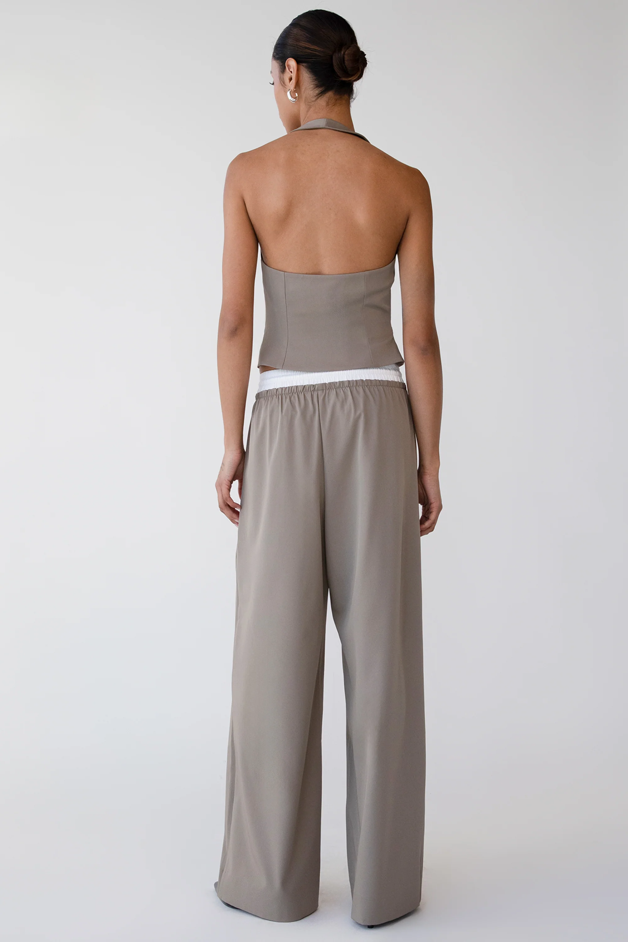 EXPOSED DRAWSTRING WAIST TROUSER - Image 3